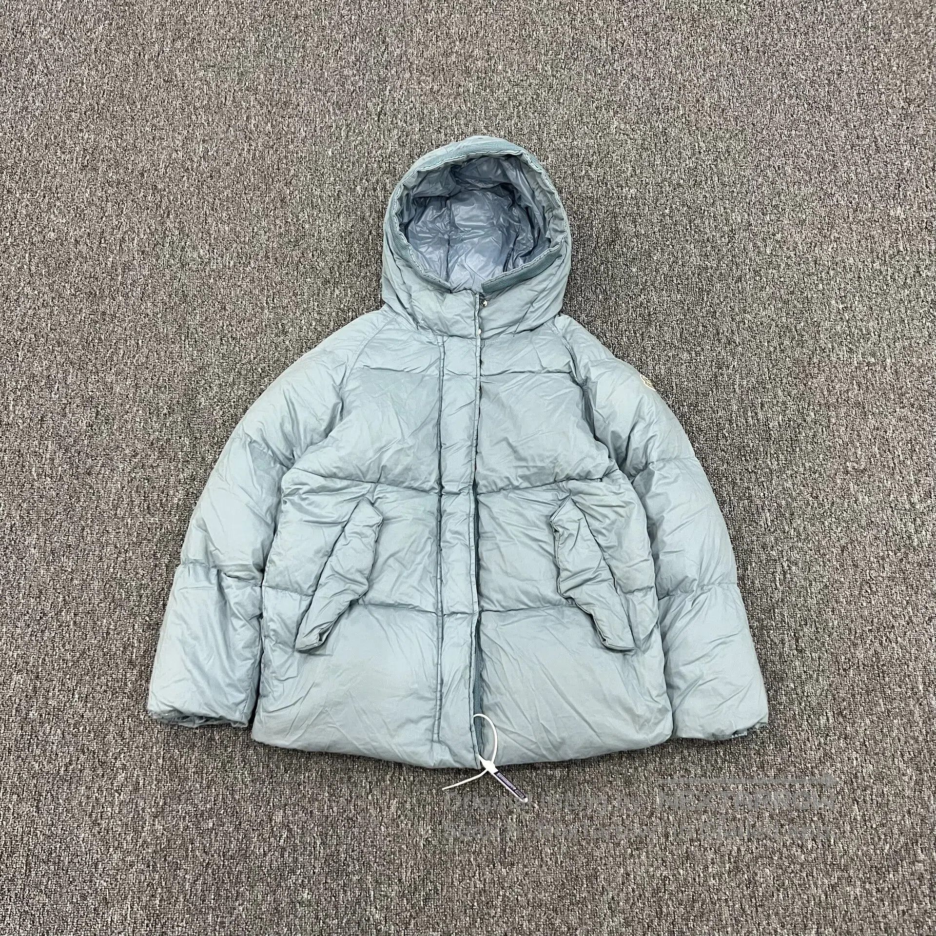 Moncler Moncler size 0 Armband logo; Haze blue color; Down jacket w Size XS / US 0-2 / IT 36-38 - 1 Thumbnail
