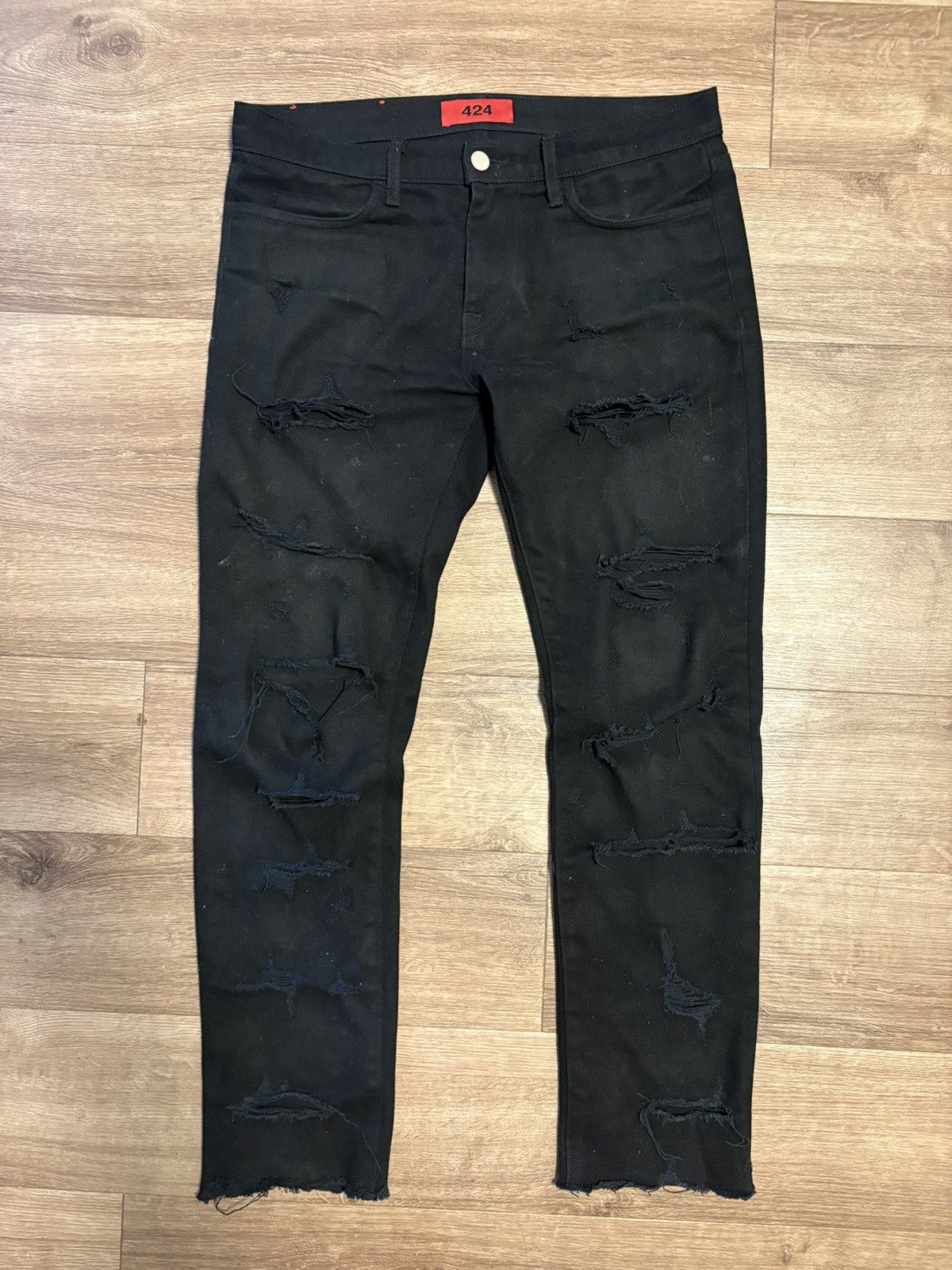424 424 Shredded Denim Size US 30 / EU 46 - 1 Thumbnail