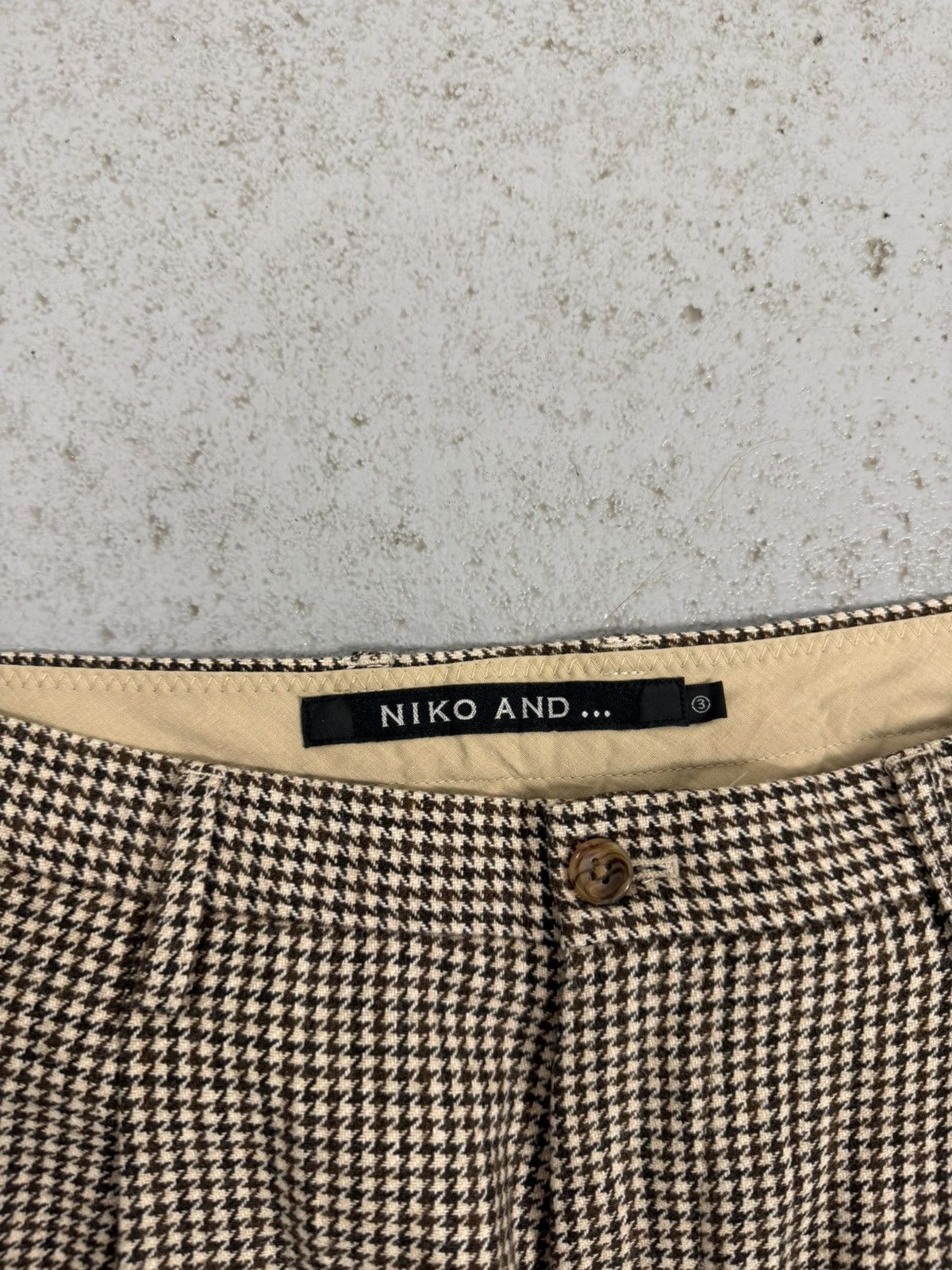Japanese Brand Niko And Checkered Wool Pants Size US 32 / EU 48 - 5 Thumbnail