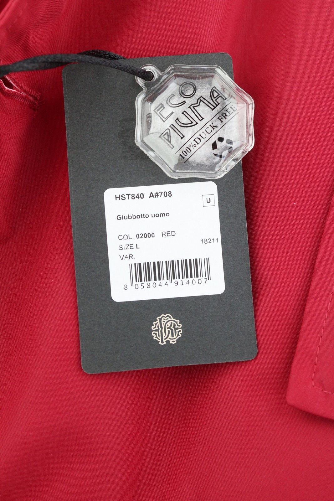 Roberto Cavalli L Red Hooded Padded Fur Parka 86883 Size US L / EU 52-54 / 3 - 13 Thumbnail