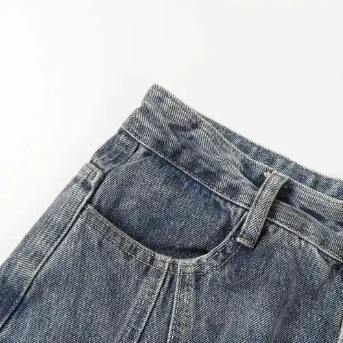 Jean Distressed Wide Leg Jeans Size US 33 - 6 Thumbnail