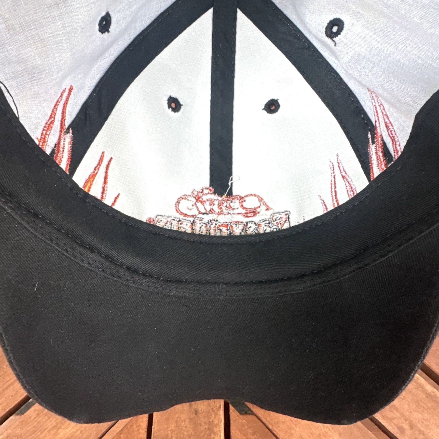 Hard Tail VINTAGE Easyriders Motorcycle Hat Cap Black Flames Embroidered Baseball Cap Men One Size Size ONE SIZE - 7 Thumbnail