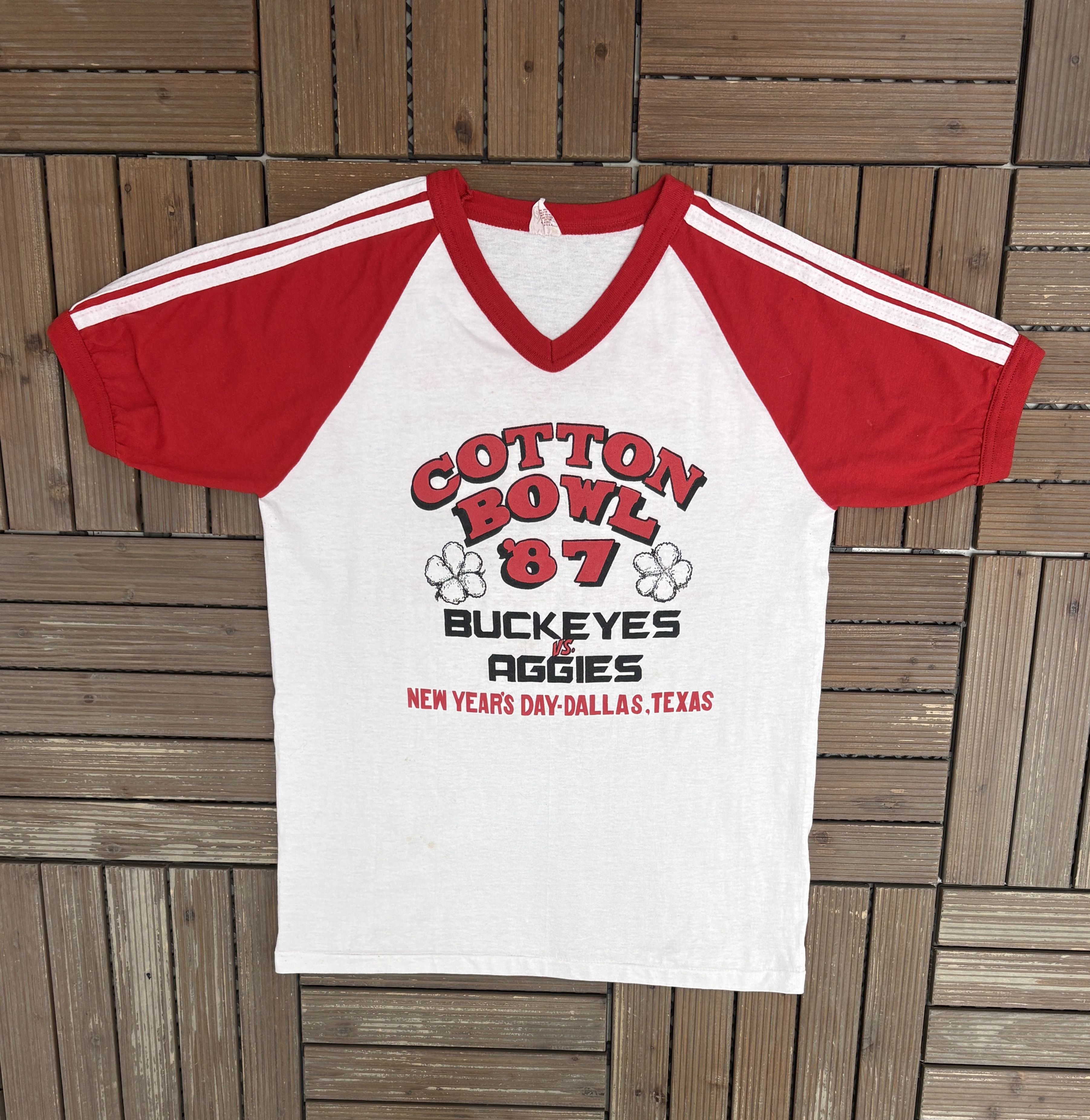 Vintage Ohio State vs. Texas A&M Cotton Bowl '87 Vintage Tee Size US L / EU 52-54 / 3 - 1 Thumbnail