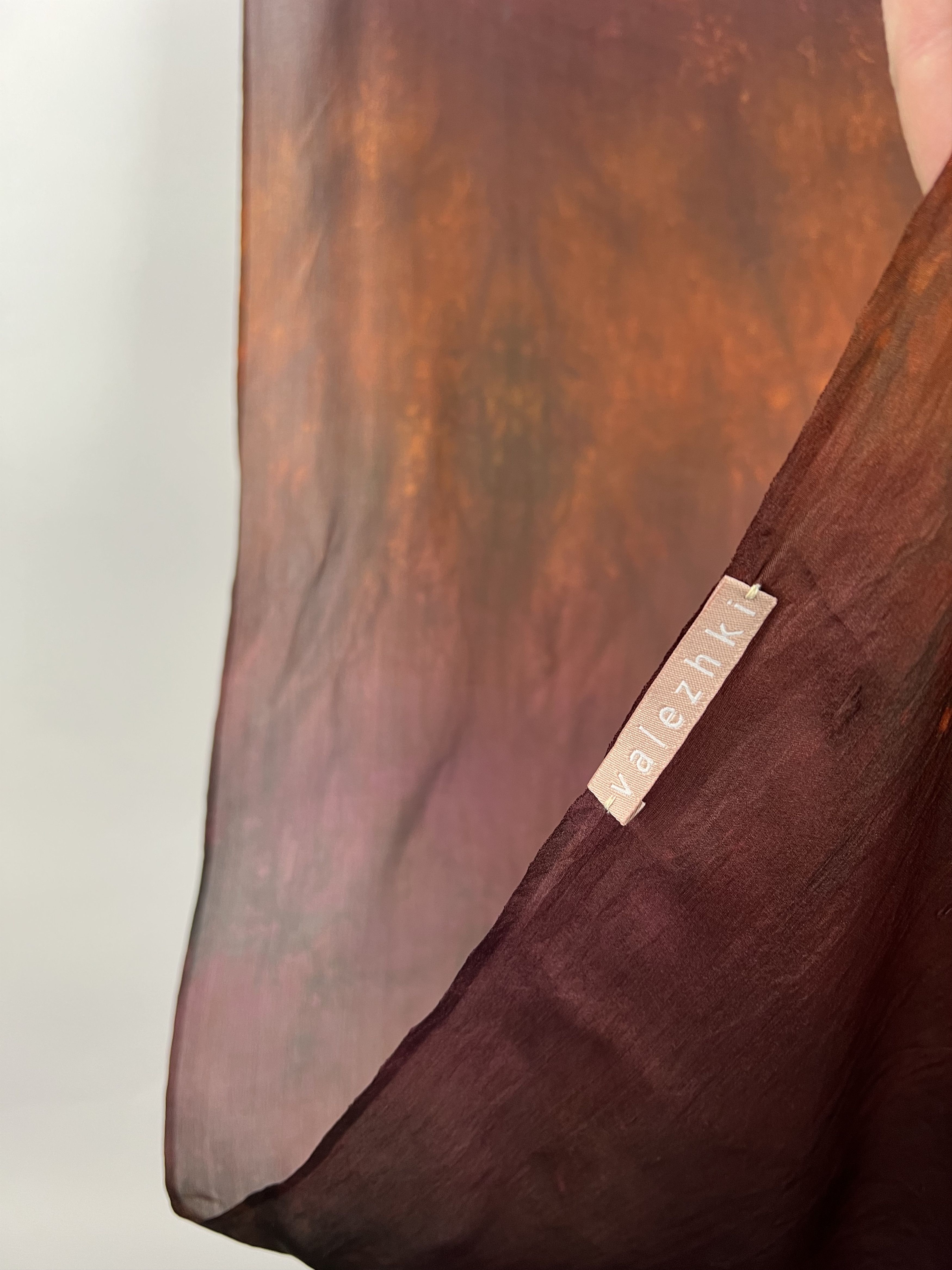 Designer Valezhki Silk Scarf Size ONE SIZE - 8 Thumbnail