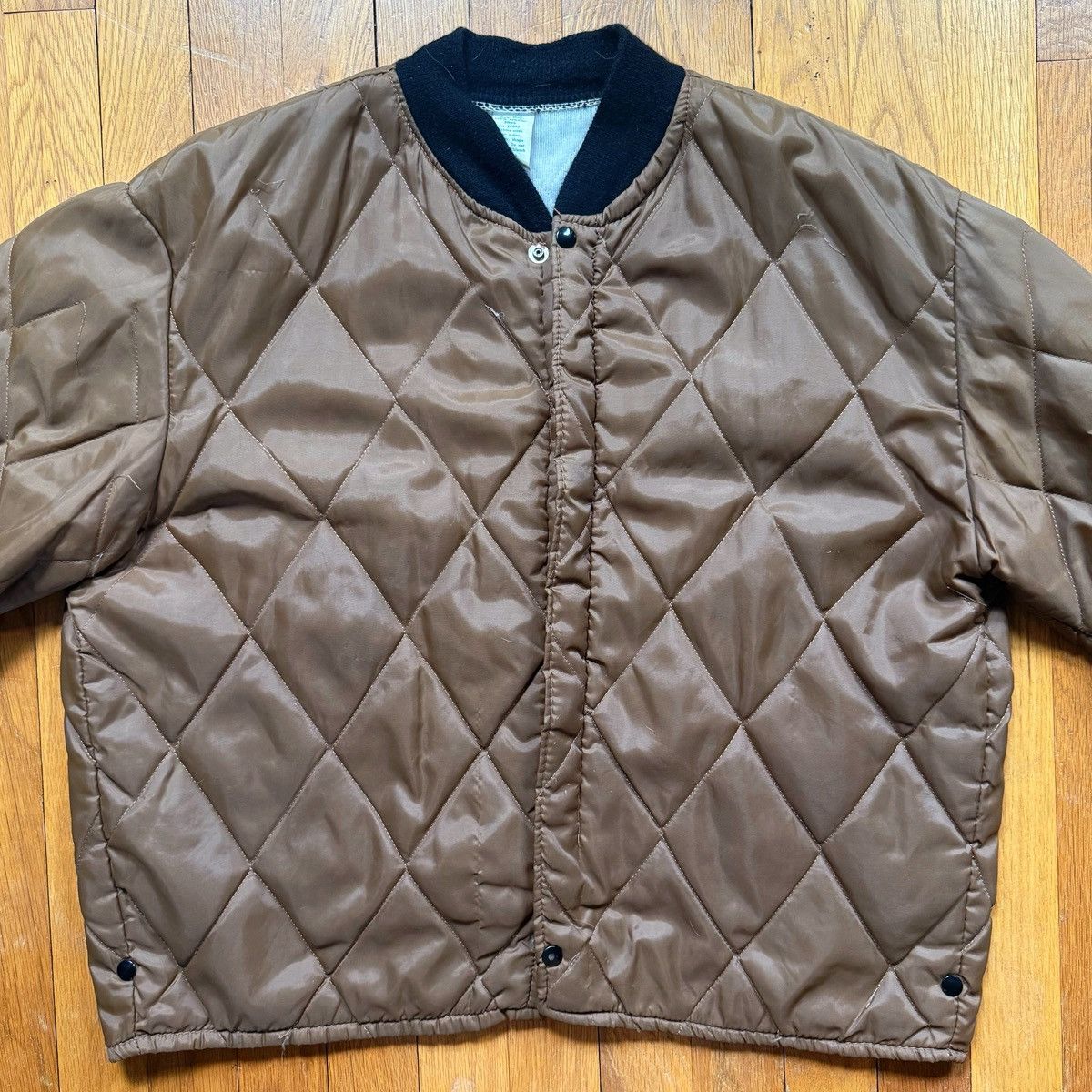Diamond Supply Co. Vintage ASC Diamond Quilted Zip-up Puffer Liner Jacket Size US XL / EU 56 / 4 - 2 Thumbnail