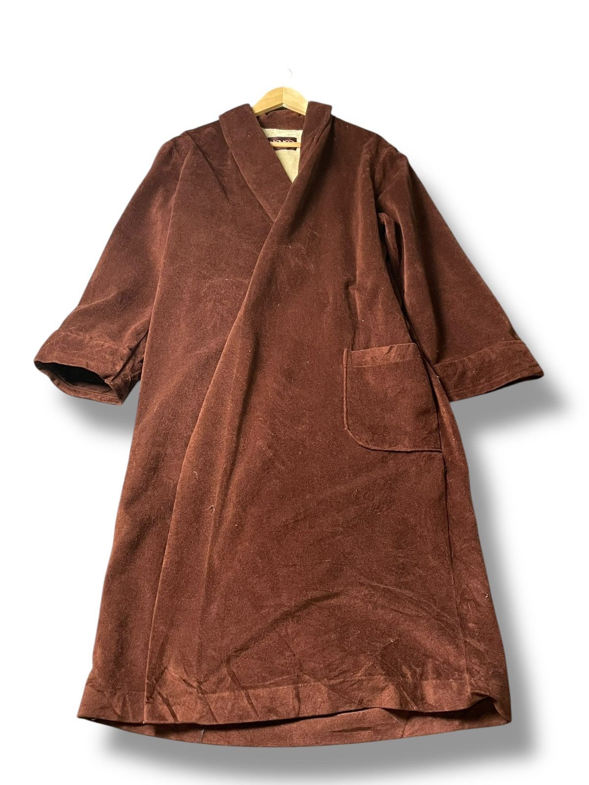 Japanese Brand × Vintage House Brand Velvet Long Outerwear (54) Size US M / EU 48-50 / 2 - 2 Thumbnail