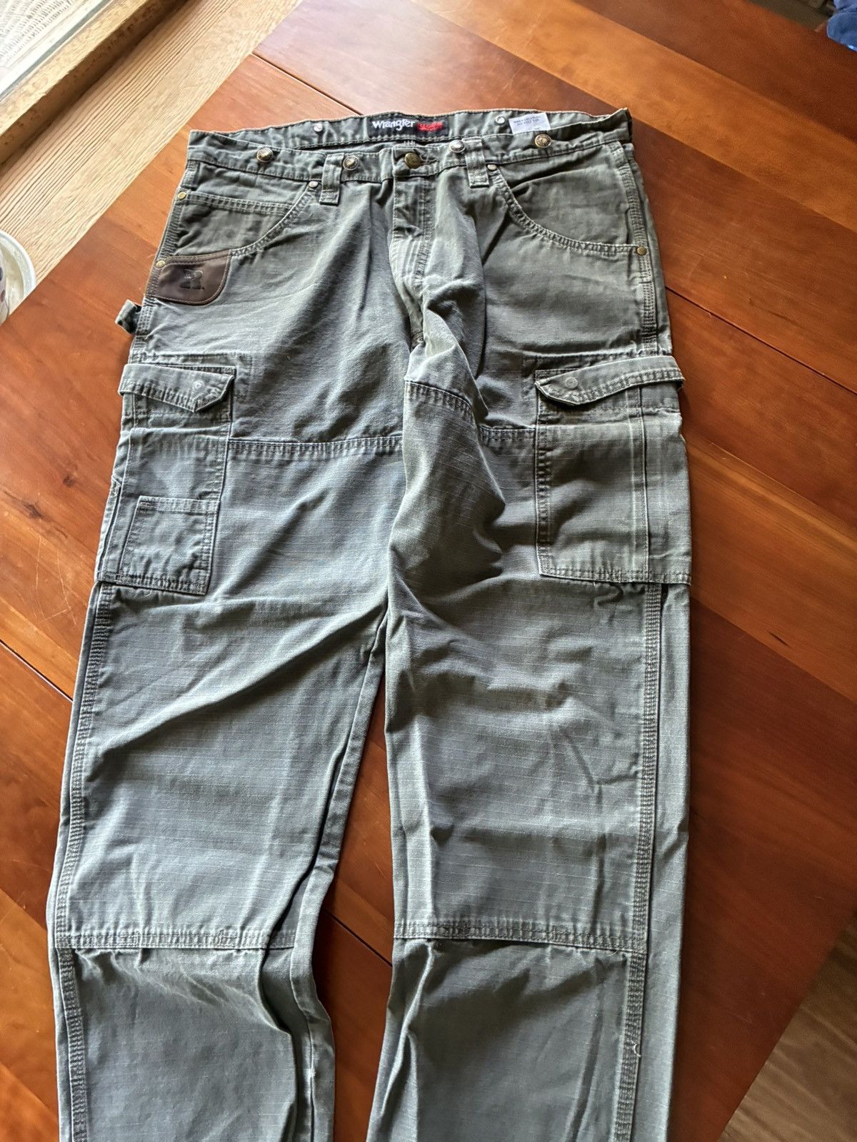 Wrangler Vintage faded Riggs double knee carpenter pants Size US 36 / EU 52 - 5 Thumbnail