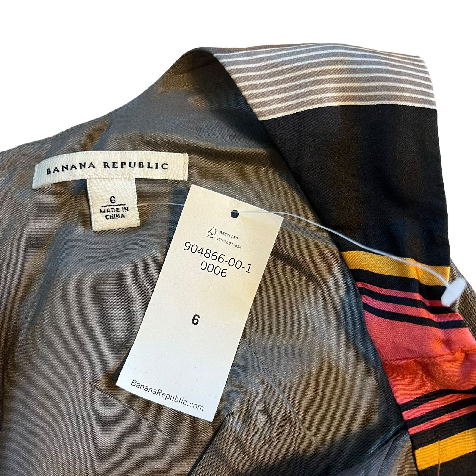 Banana Republic NWT Banana Republic Women's Size 6 Sleeveless Striped Dress Size M / US 6-8 / IT 42-44 - 3 Thumbnail