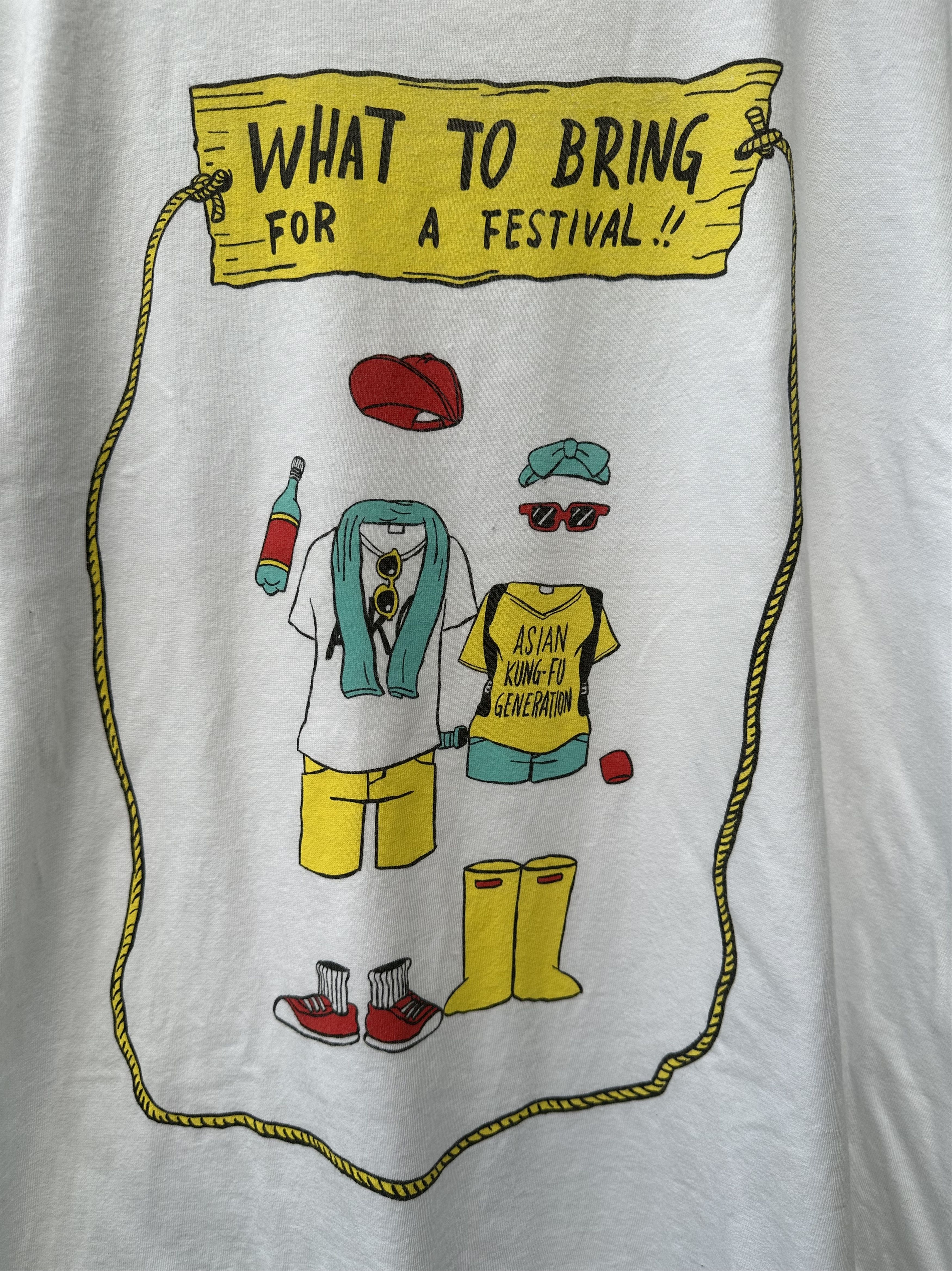 Band Tees Asian Kung-Fu Generation What To Bring For A Festival Size US M / EU 48-50 / 2 - 3 Thumbnail