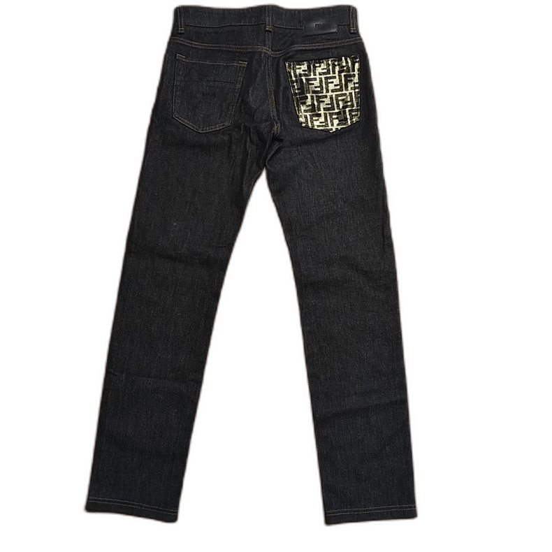 Fendi fendi pocket printed denim pants Size US 31 - 1 Thumbnail