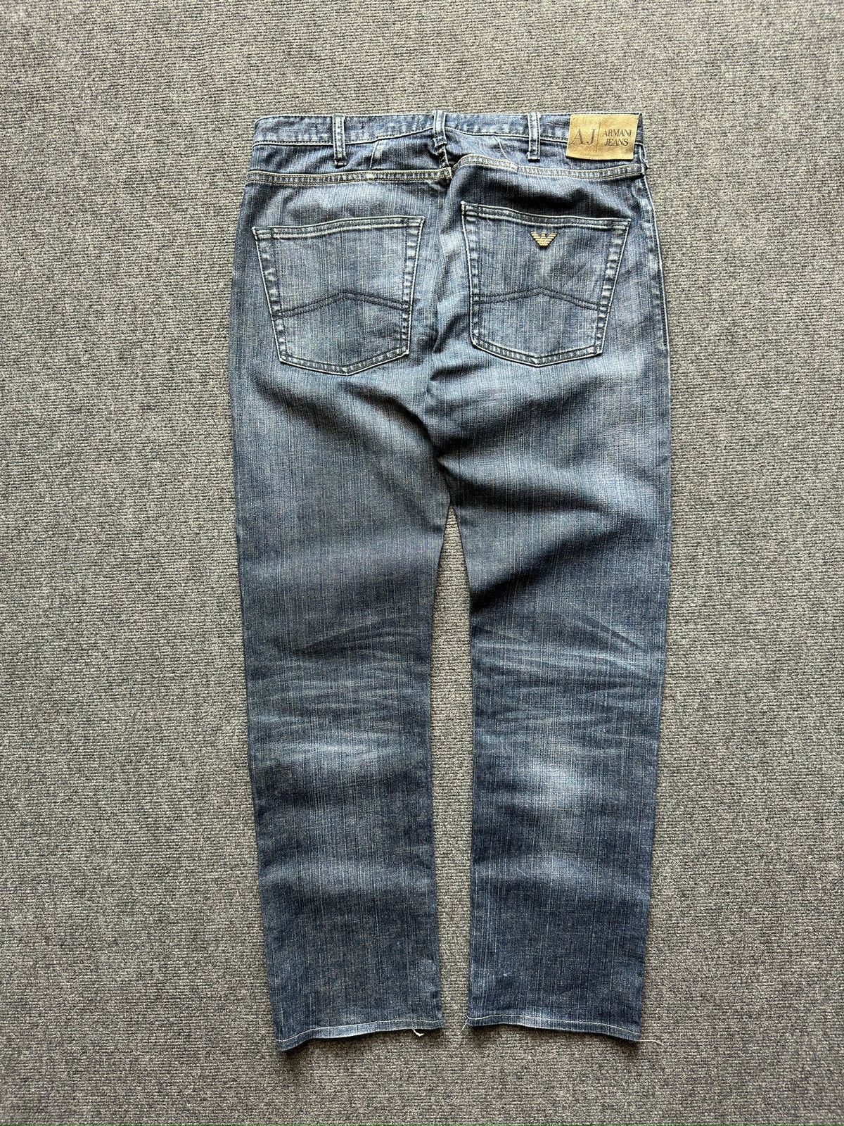Armani Vintage ARMANI JEANS Faded Denim Pants Size US 33 - 1 Thumbnail