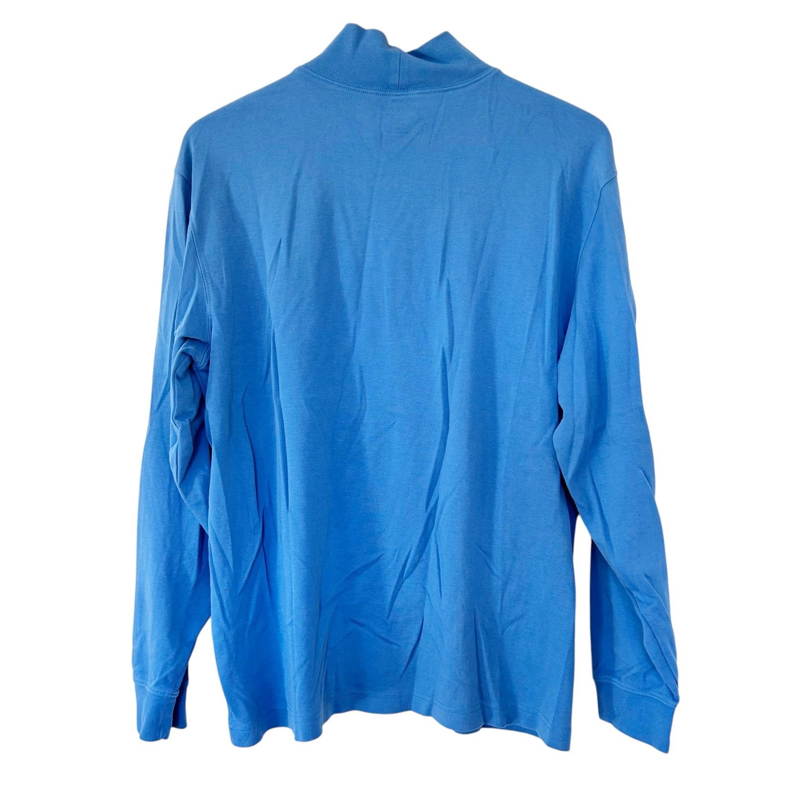 L.L. Bean LL Bean Blue Mock Neck Turtleneck Long Sleeve Shirt Sz L Size US L / EU 52-54 / 3 - 3 Thumbnail
