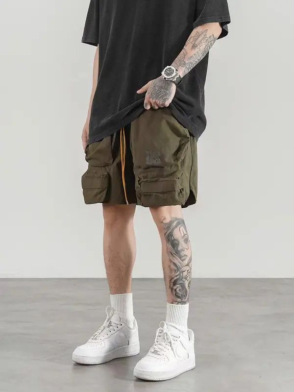 Japanese Brand VIBE Multi-pocket heavy duty cargo shorts Size US 32 / EU 48 - 6 Thumbnail
