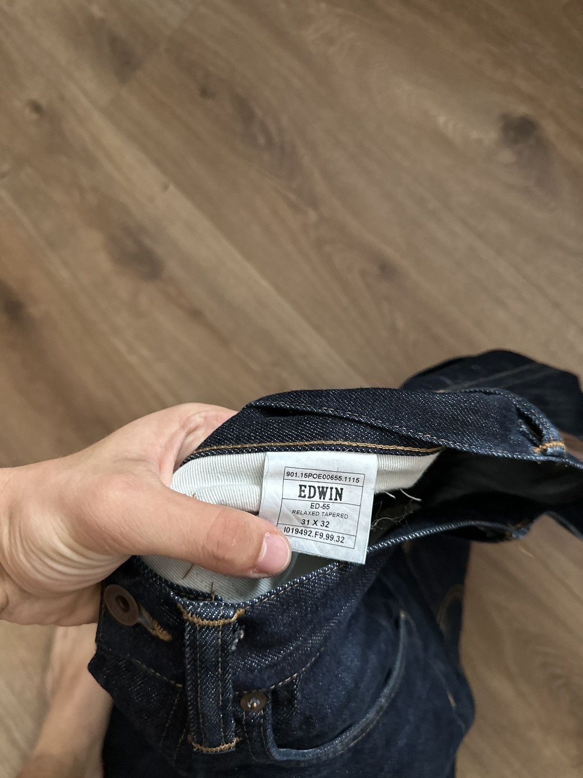 Edwin 🔥VINTAGE EDWIN SELVEDGE DENIM STRAIGHT JAPAN JEANS🔥 Size US 31 - 18 Thumbnail