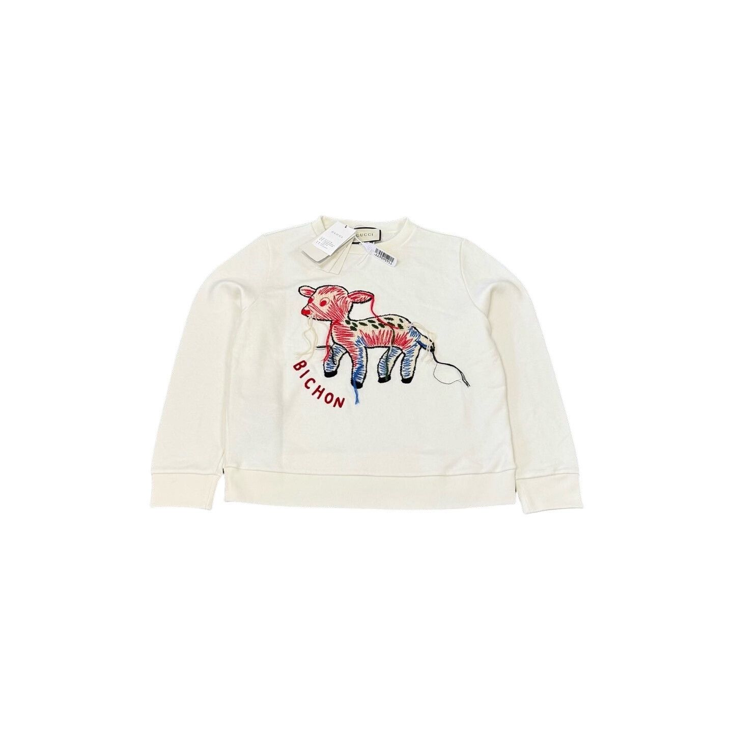 Gucci Gucci Bichon Fawn Embroidery Sweatshirt Size L Size US L / EU 52-54 / 3 - 1 Thumbnail
