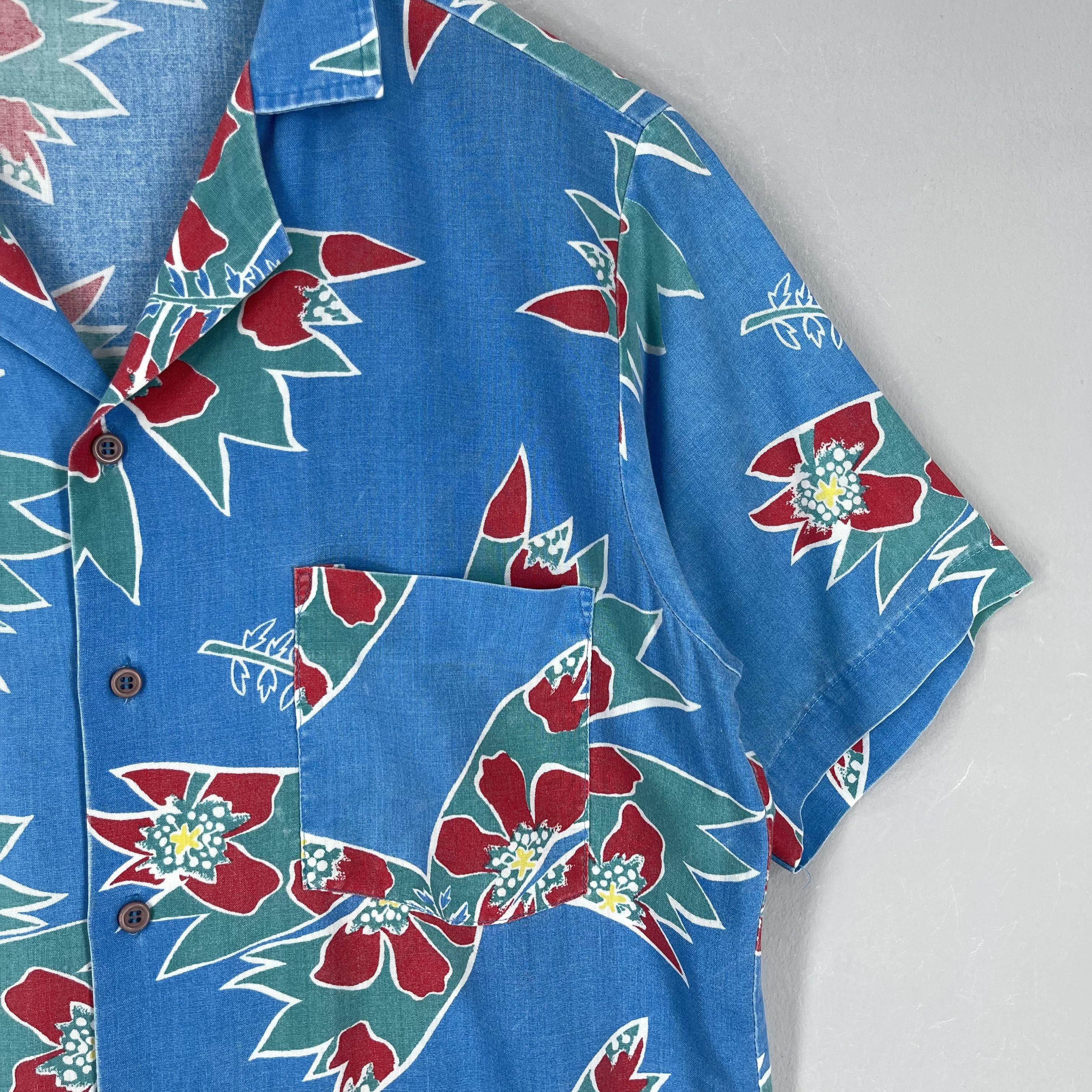 Vintage Vintage Hawaiian Abstract Aloha Tropical Floral Rayon Shirt Size US M / EU 48-50 / 2 - 3 Thumbnail