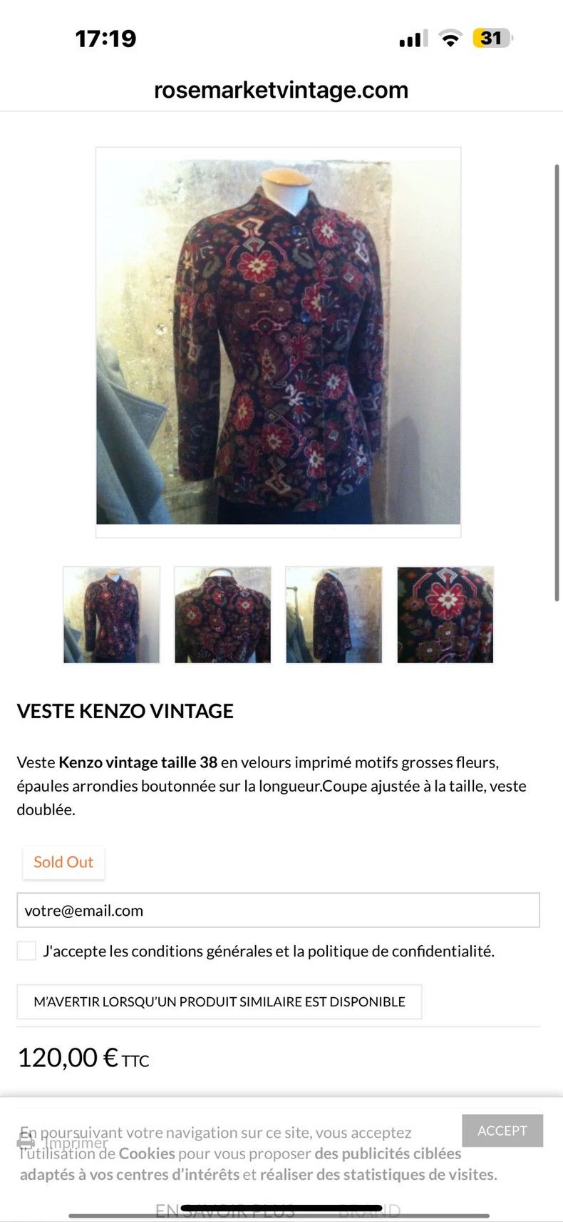 Kenzo KENZO Vintage 1990s print suit with pixelated floral patte Size M / US 6-8 / IT 42-44 - 6 Thumbnail