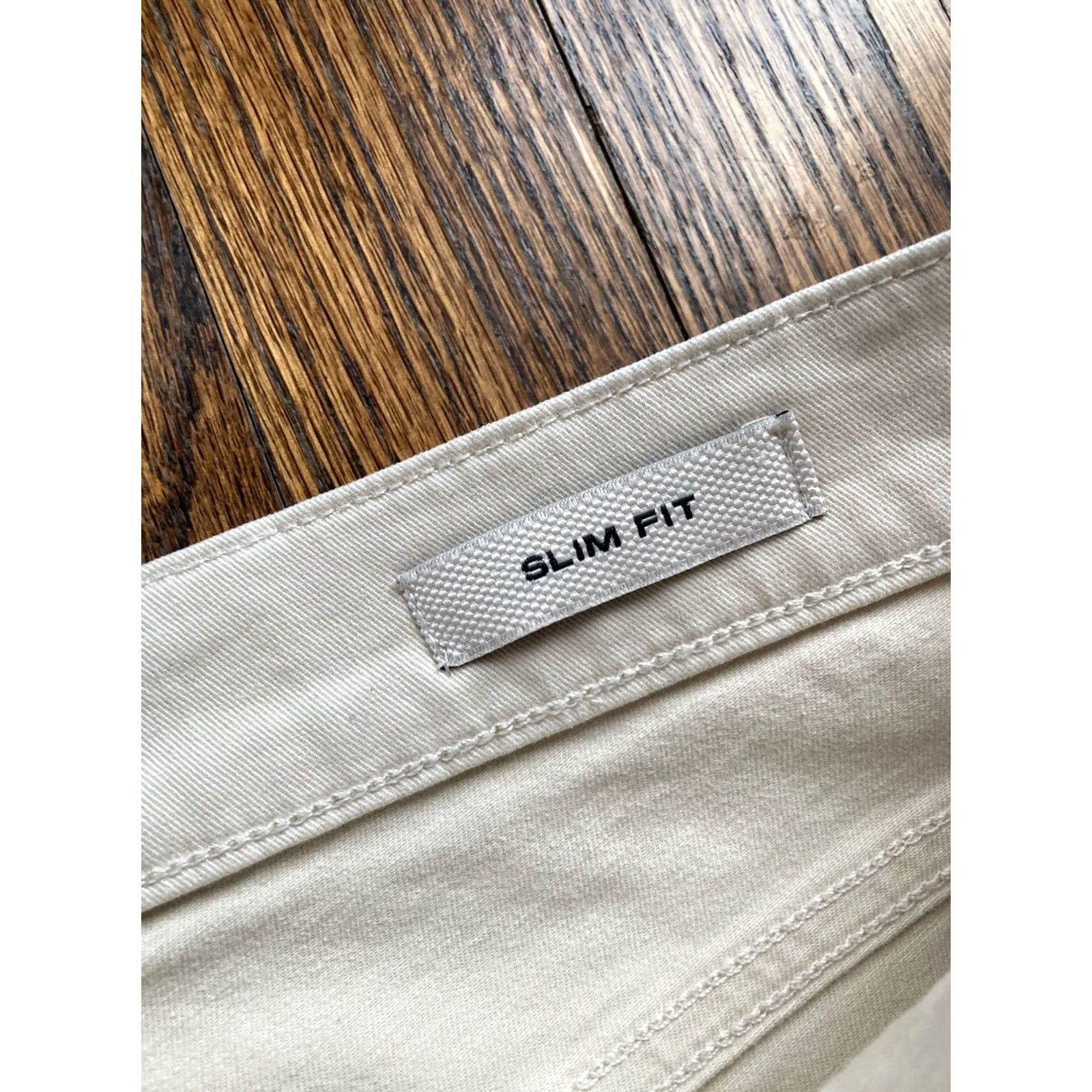 Flint And Tinder Flint and Tinder Pants Slim Fit Chino 31x32 Beige 5 Pocket Flat Front Zip Casual Mens Regular Inseam 32 NWT Size US 31 - 7 Thumbnail