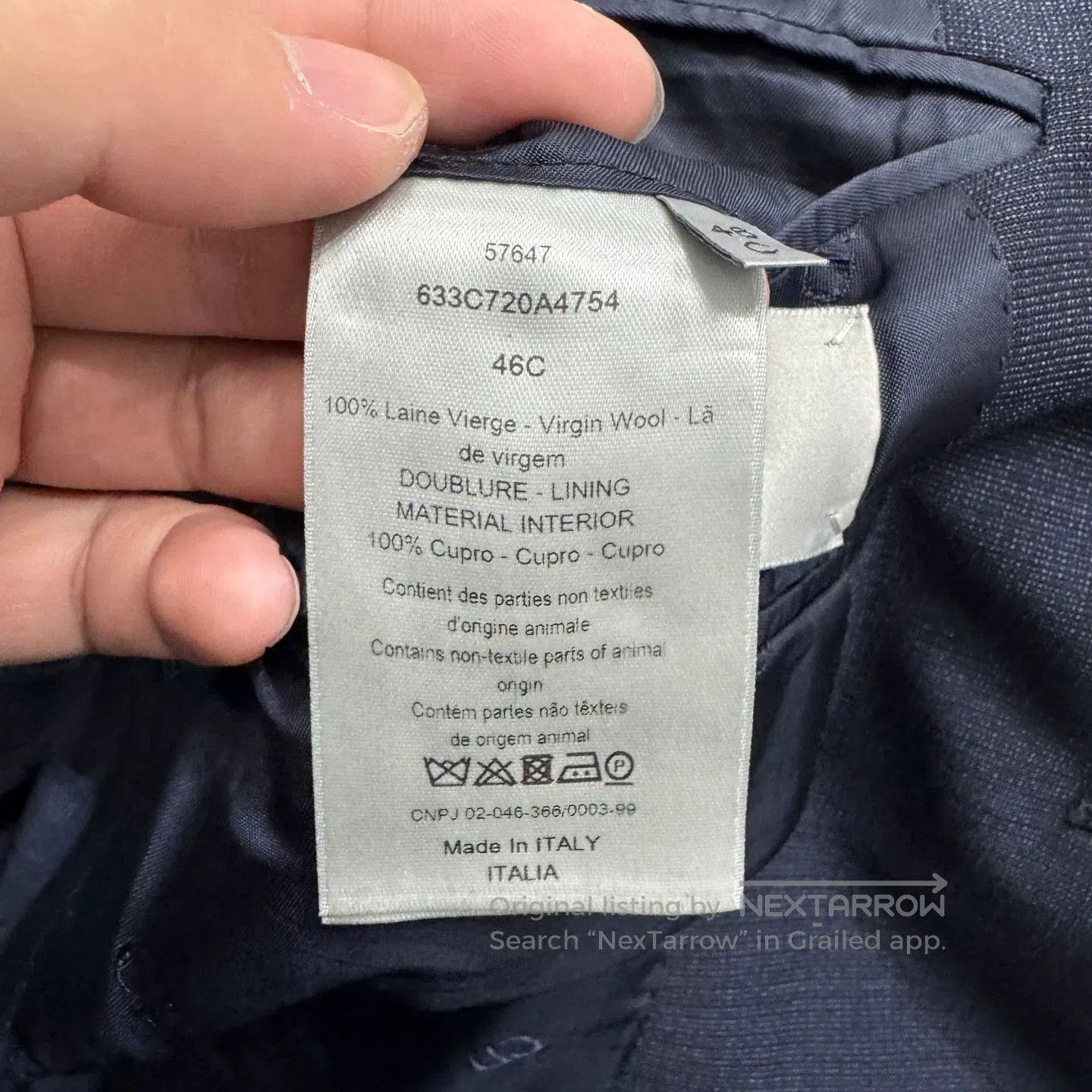 Dior Blue Formal Blazer with Button Closure. Size US M / EU 48-50 / 2 - 3 Thumbnail