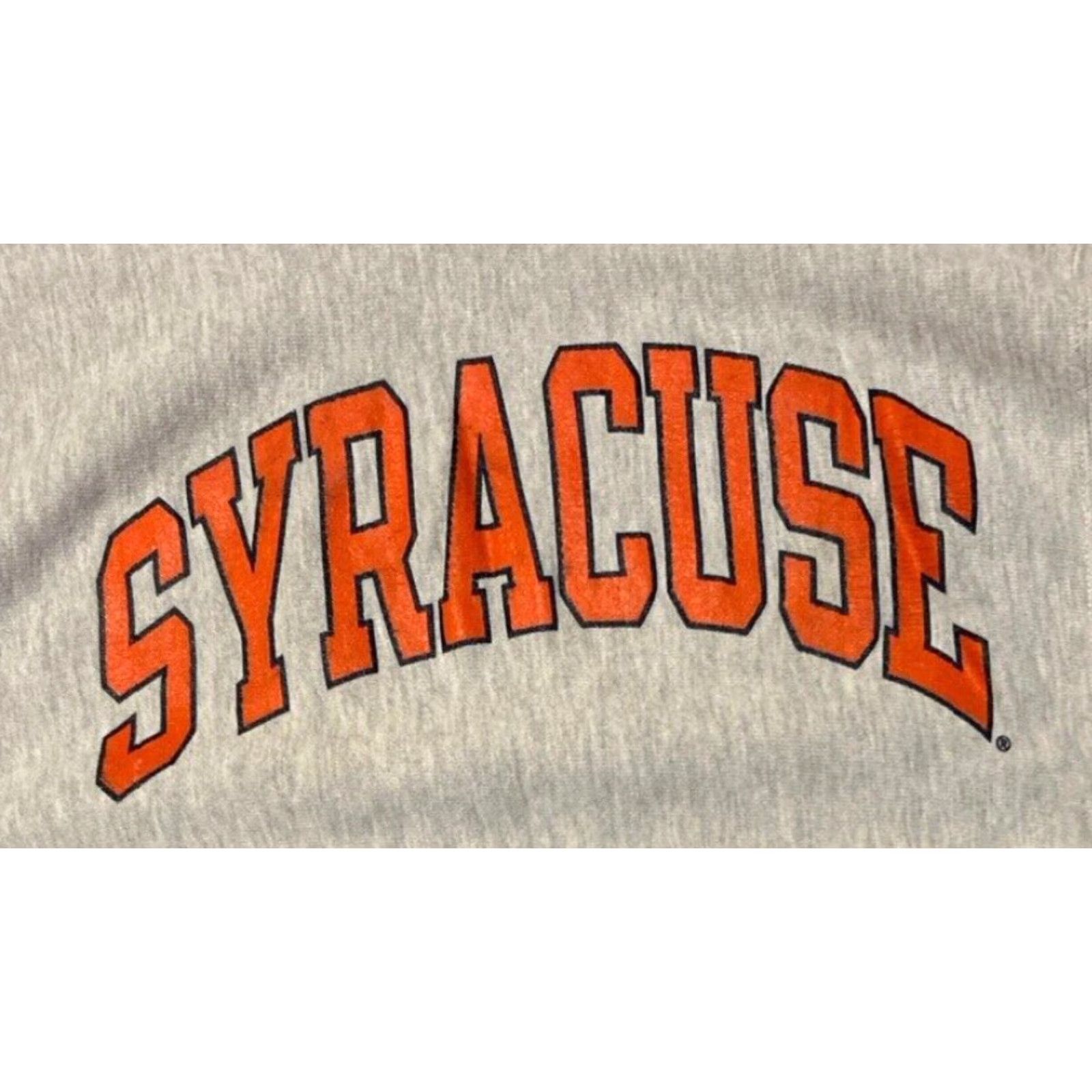 VINTAGE Champion Reverse Weave Hoodie Mens Large Gray 90s Syracuse