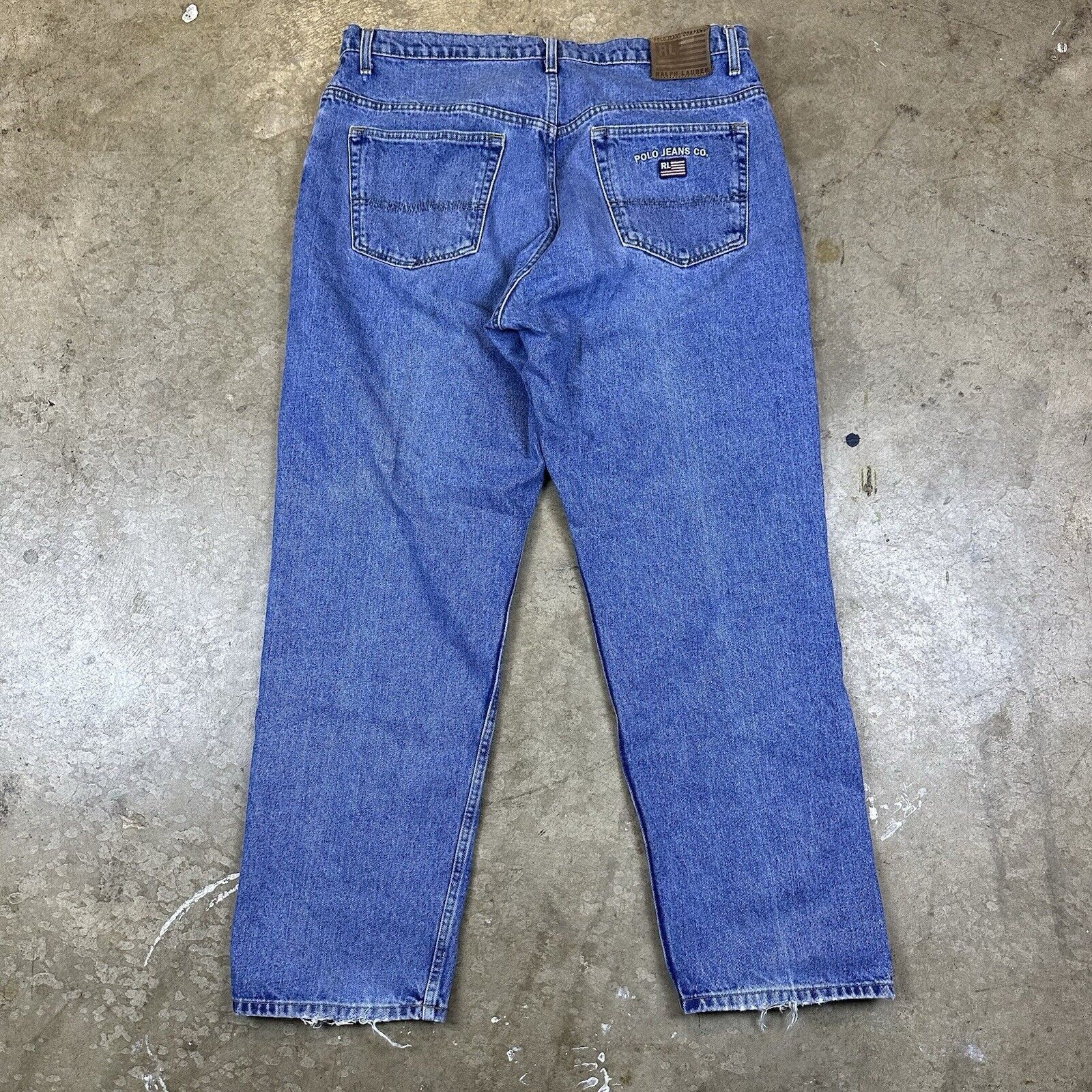 Ralph Lauren × Vintage Vintage Baggy Polo Jeans Co Jeans Size US 38 / EU 54 - 1 Thumbnail