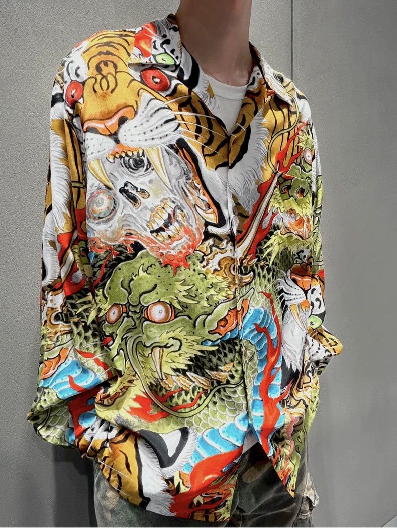 Wacko Maria wacko maria Dragon Tiger full print long sleeves Size US XL / EU 56 / 4 - 8 Thumbnail