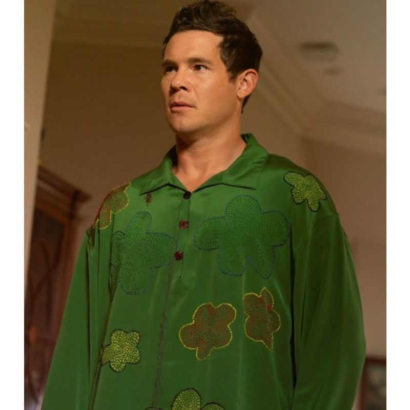 Glass Cypress Glass Cypress Lily Embroidered Silk Tunic XL ASO Adam DeVine Size US XL / EU 56 / 4 - 2 Thumbnail