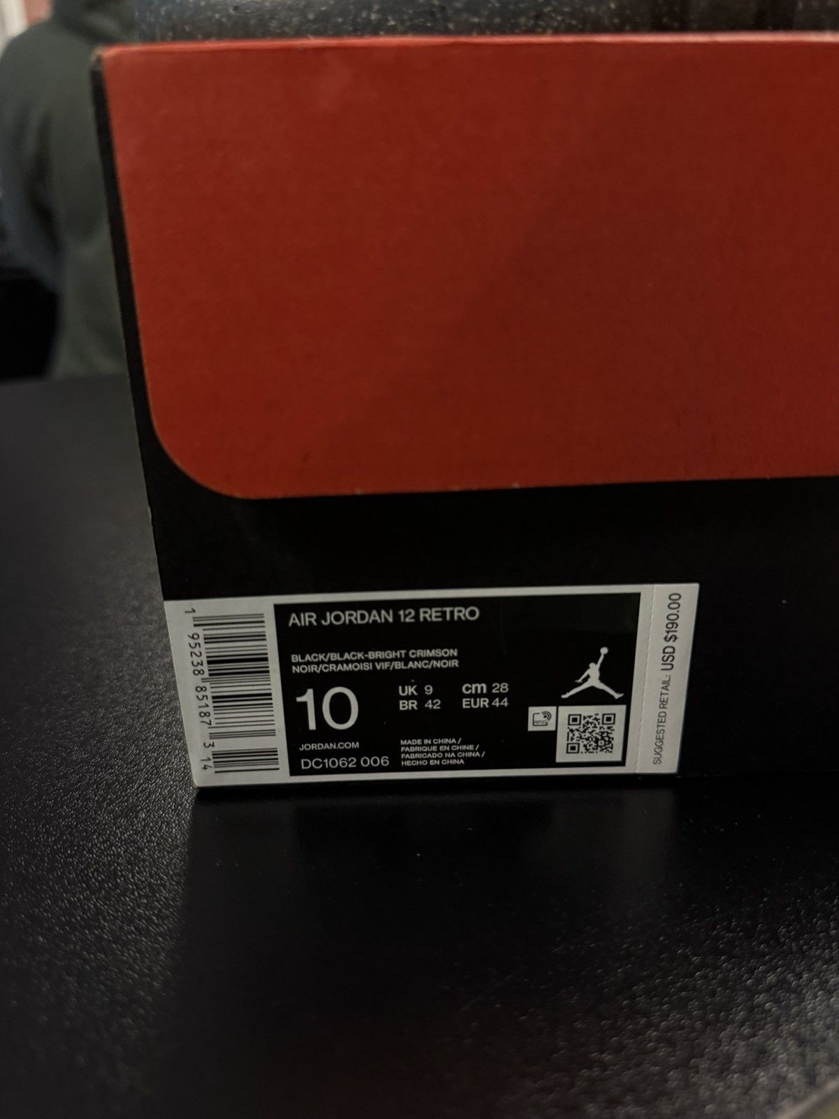 Jordan Brand × Nike Jordan 12 Utility Black Gray Size 10 Pre Owned 🧼 Size US 10 / EU 43 - 18 Thumbnail