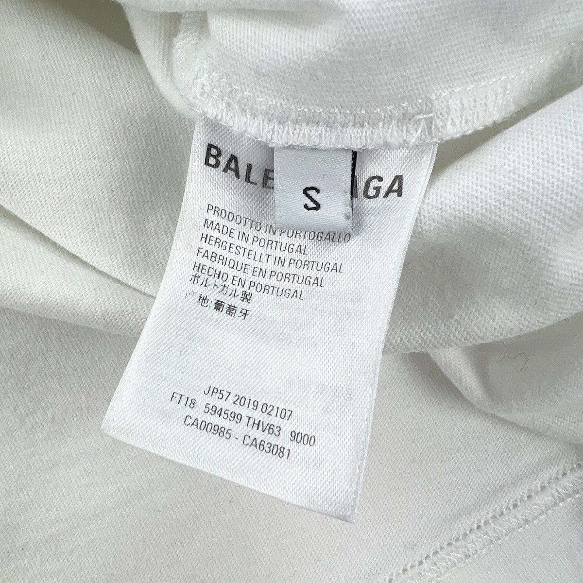 Balenciaga Balenciaga Bio Logo White T Shirt Size US S / EU 44-46 / 1 - 7 Thumbnail
