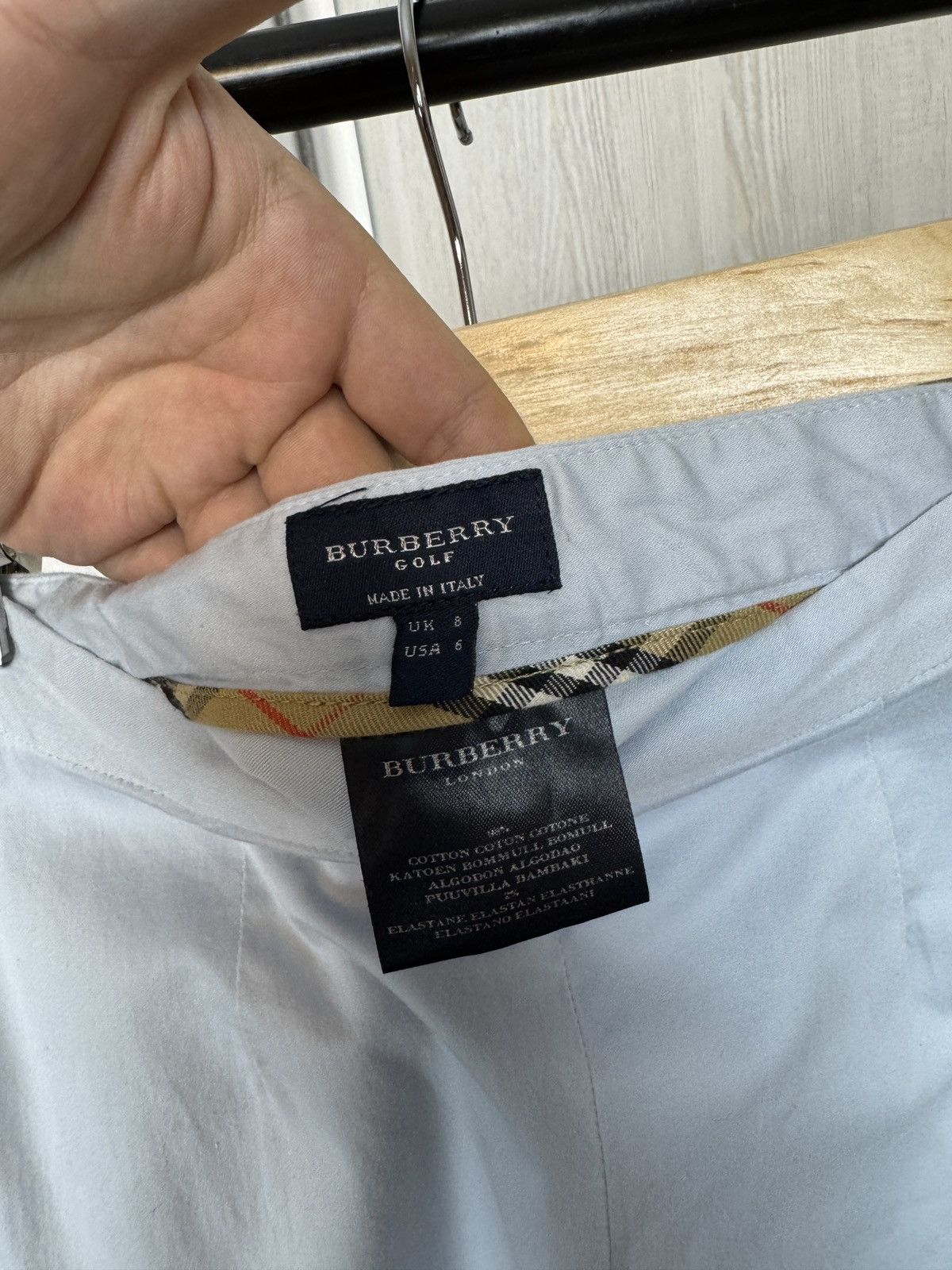 Burberry Burberry Golf made in Italy vintage blue cropped pants Size 28" / US 6 / IT 42 - 7 Thumbnail