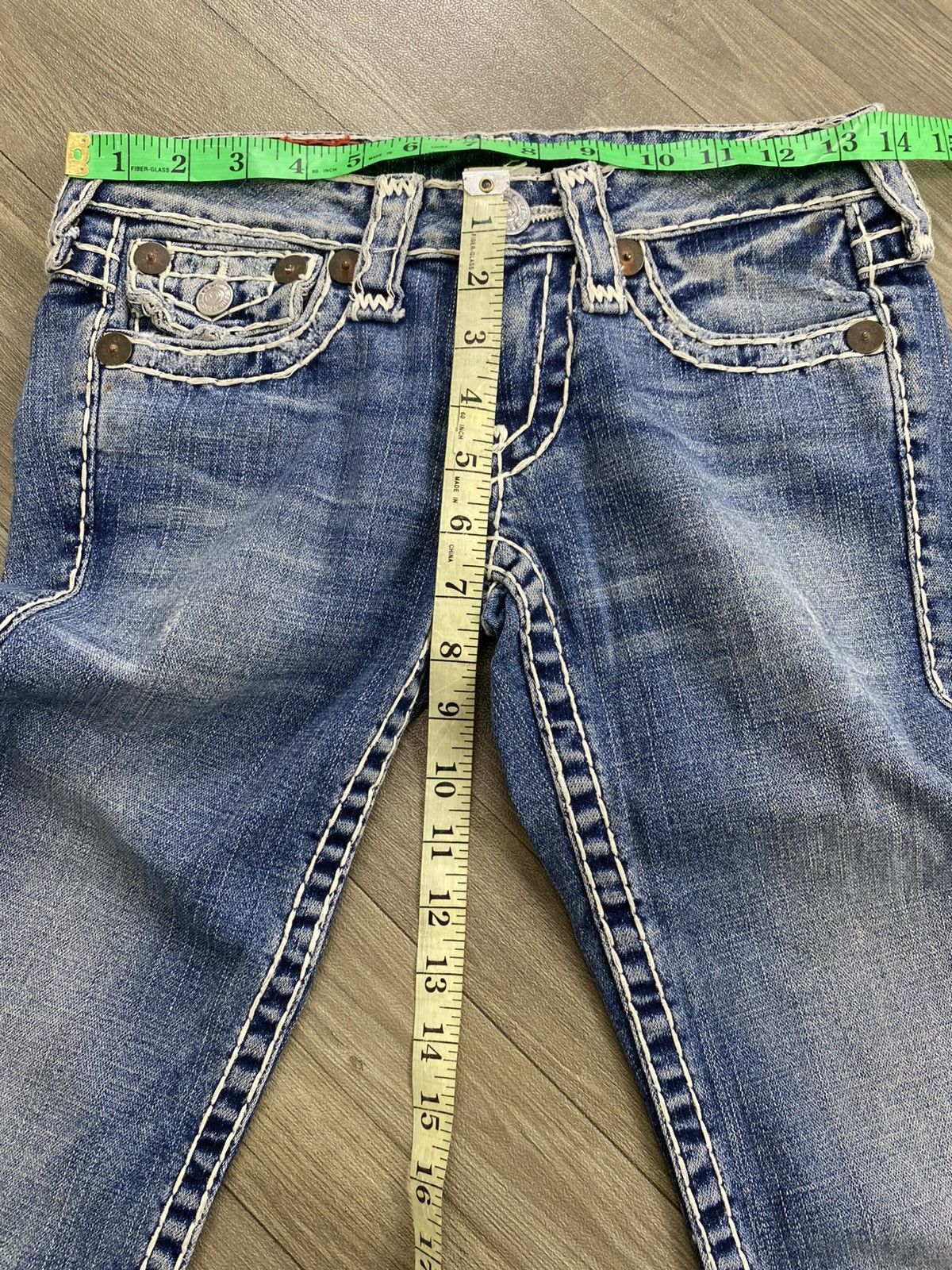 True Religion 2000s True Relligion Billy Super T Slim Straight Jeans Size US 26 / EU 42 - 18 Thumbnail