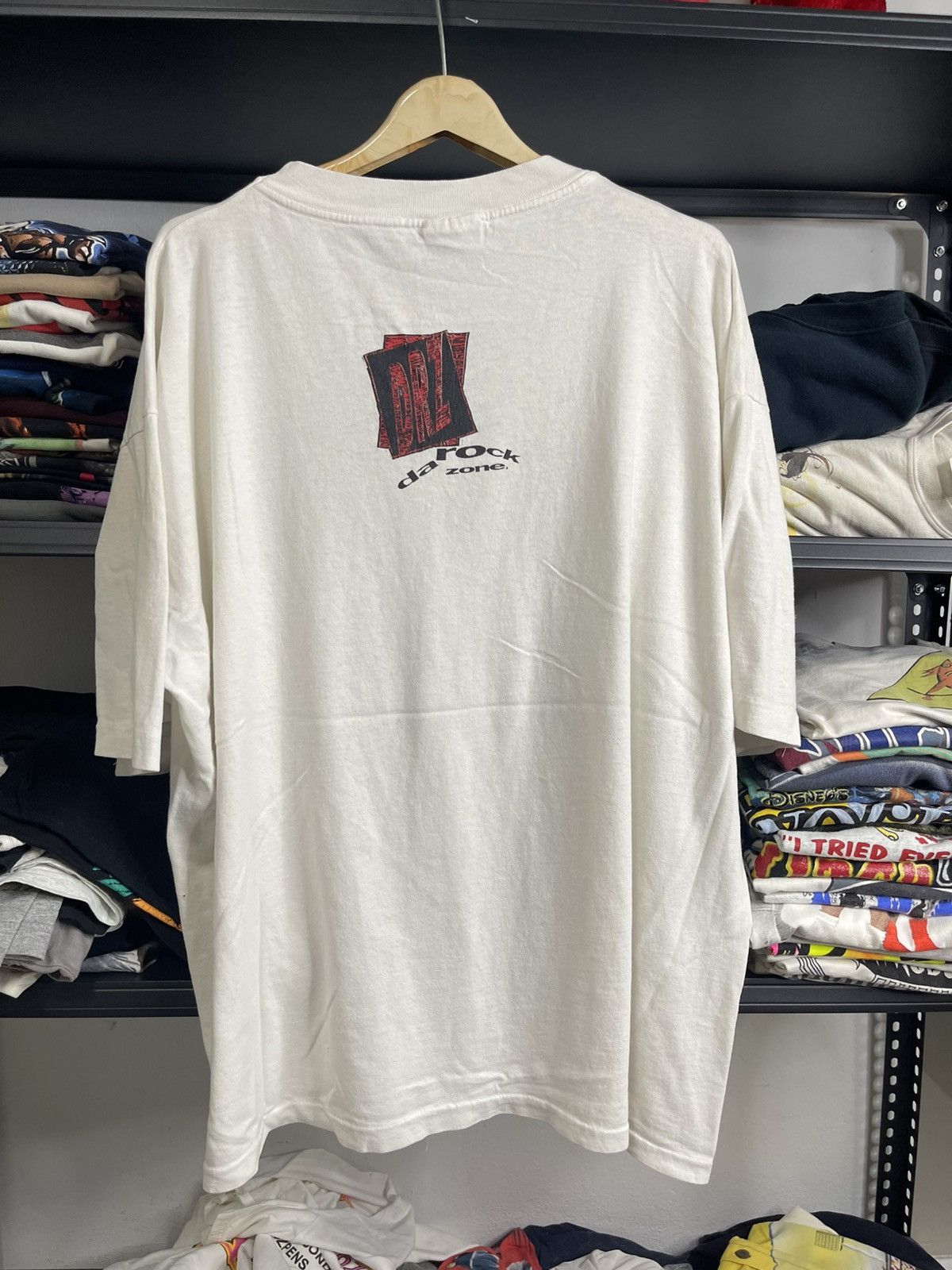 Vintage RARE 90s Da Rock Zone Shoot Streetwear Graphic Tee Size US XL / EU 56 / 4 - 2 Thumbnail