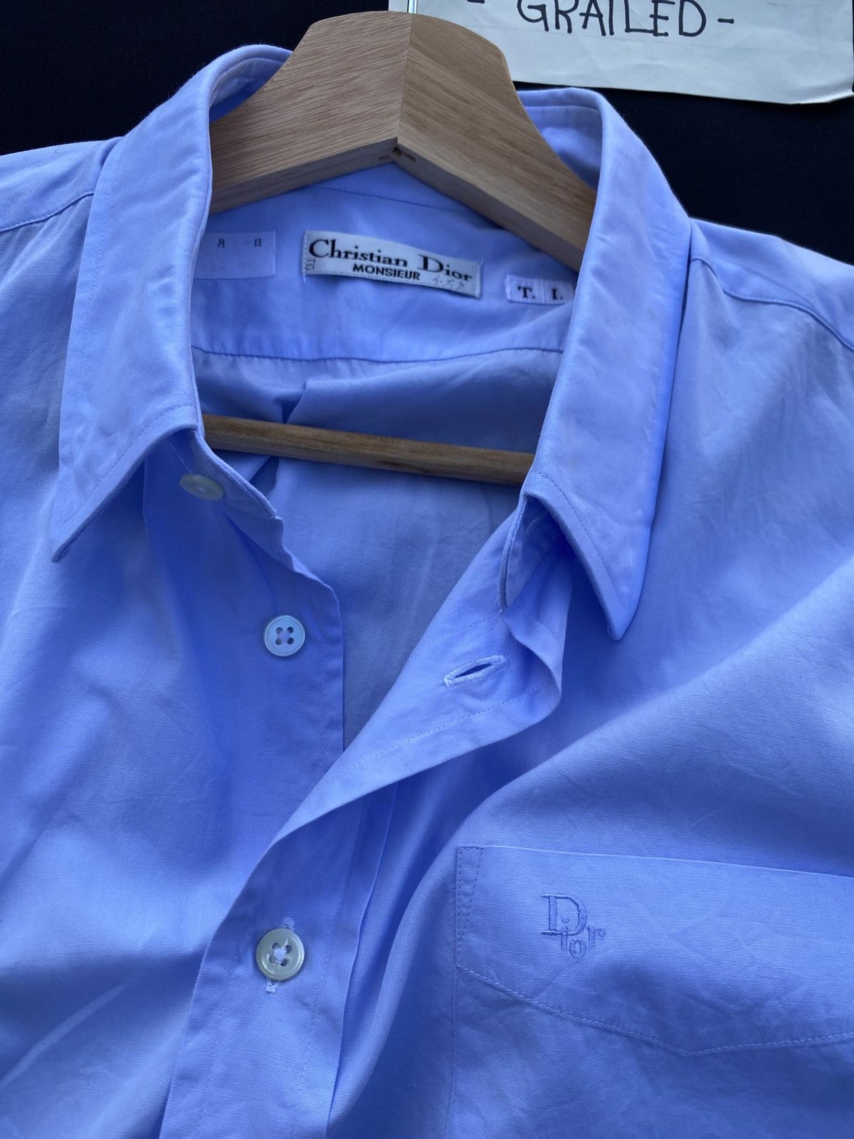 Christian Dior Monsieur Rare Vintage 90s Christian Dior Longsleeve Buttons Shirt Size US L / EU 52-54 / 3 - 12 Thumbnail