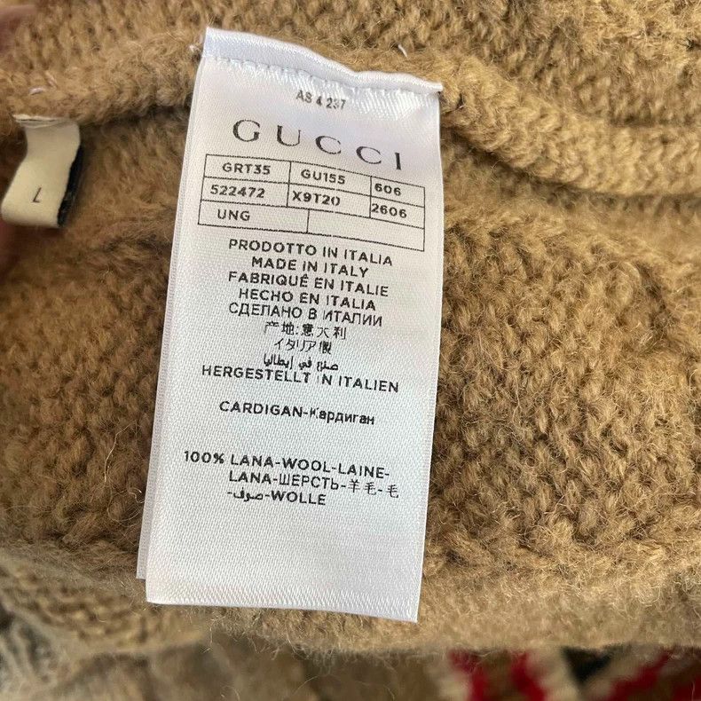 Gucci Gucci Coarse woven wool cardigan coat 2501-Nextarrow Size US L / EU 52-54 / 3 - 5 Thumbnail