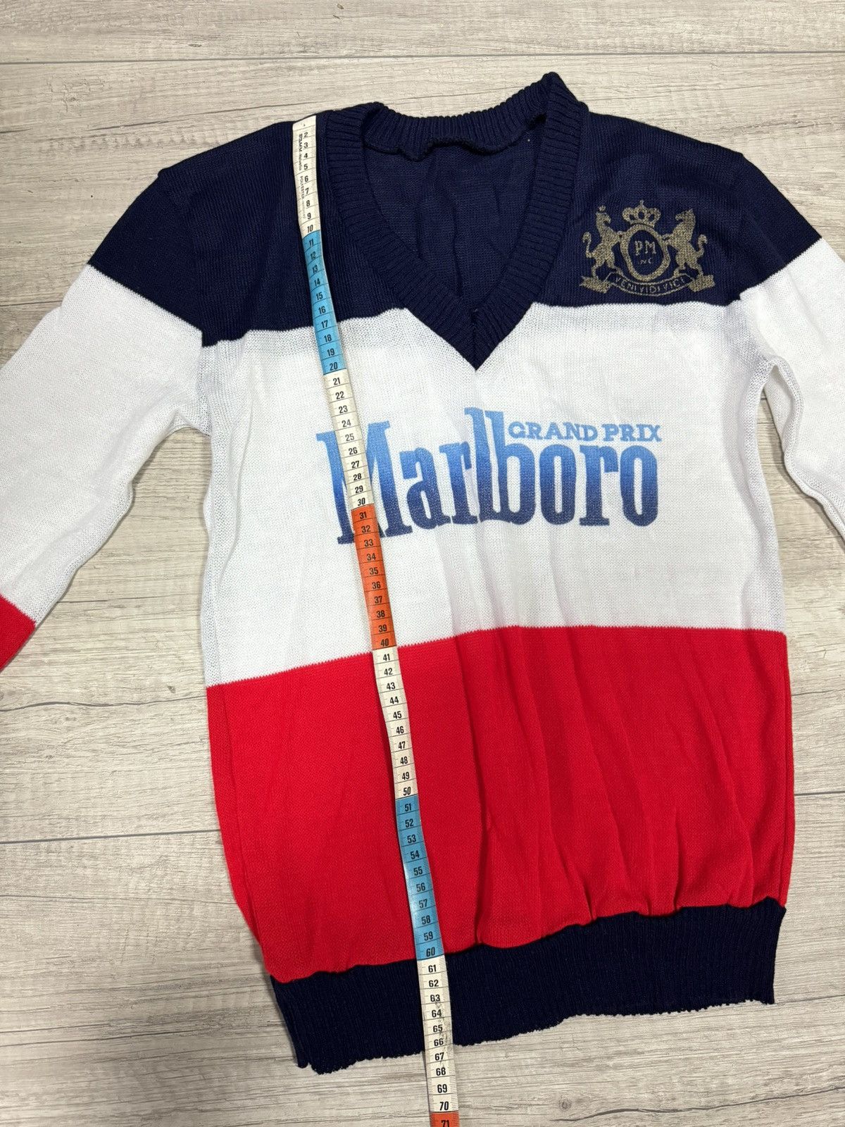 Marlboro Vintage Marlboro Grand Prix Racing Knit Sweater 90s Formula1 Size US M / EU 48-50 / 2 - 5 Thumbnail