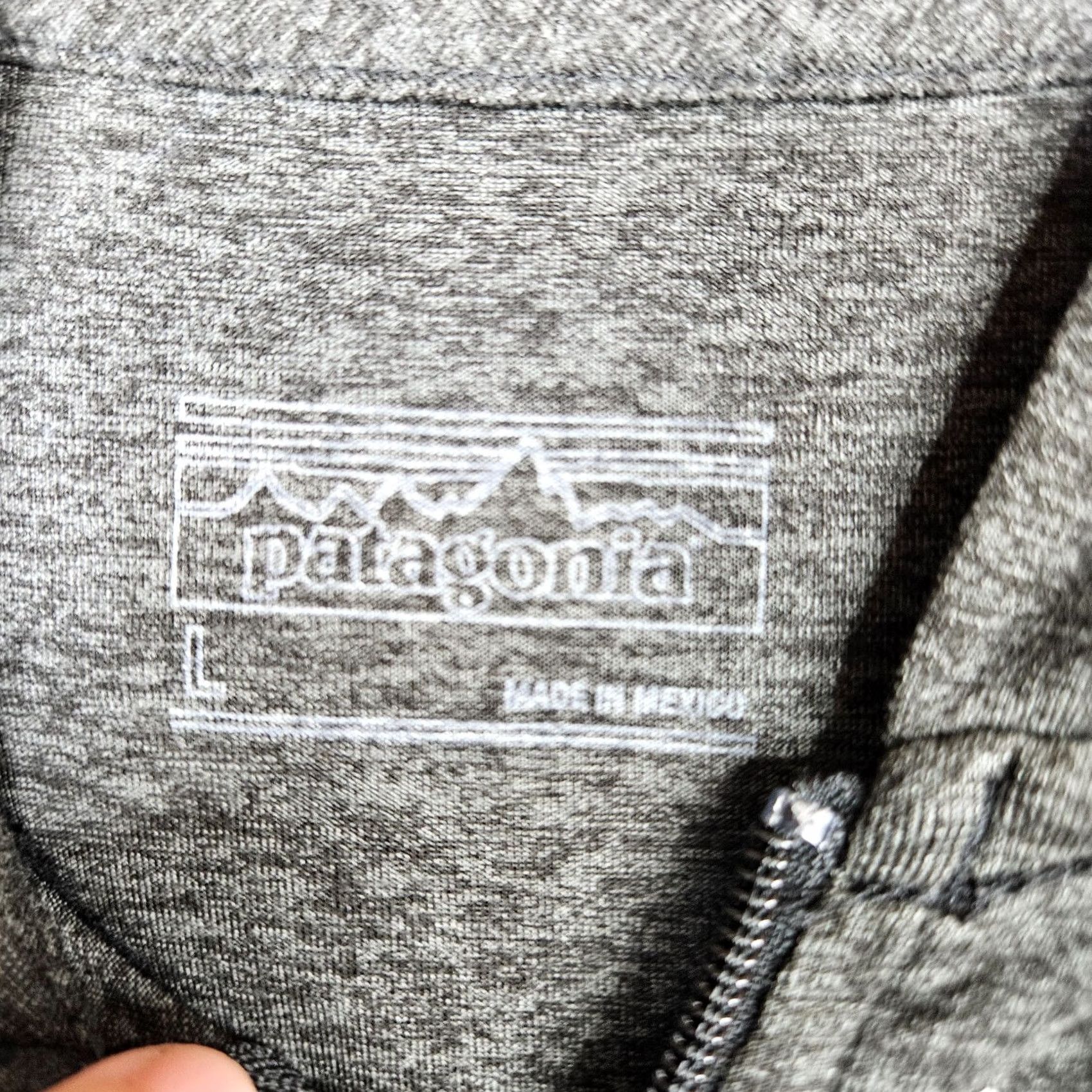 Patagonia Patagonia Unisex Heather Gray Full Zip Long Sleeve Sweatshirt Light Weight Sz L Size US L / EU 52-54 / 3 - 5 Thumbnail