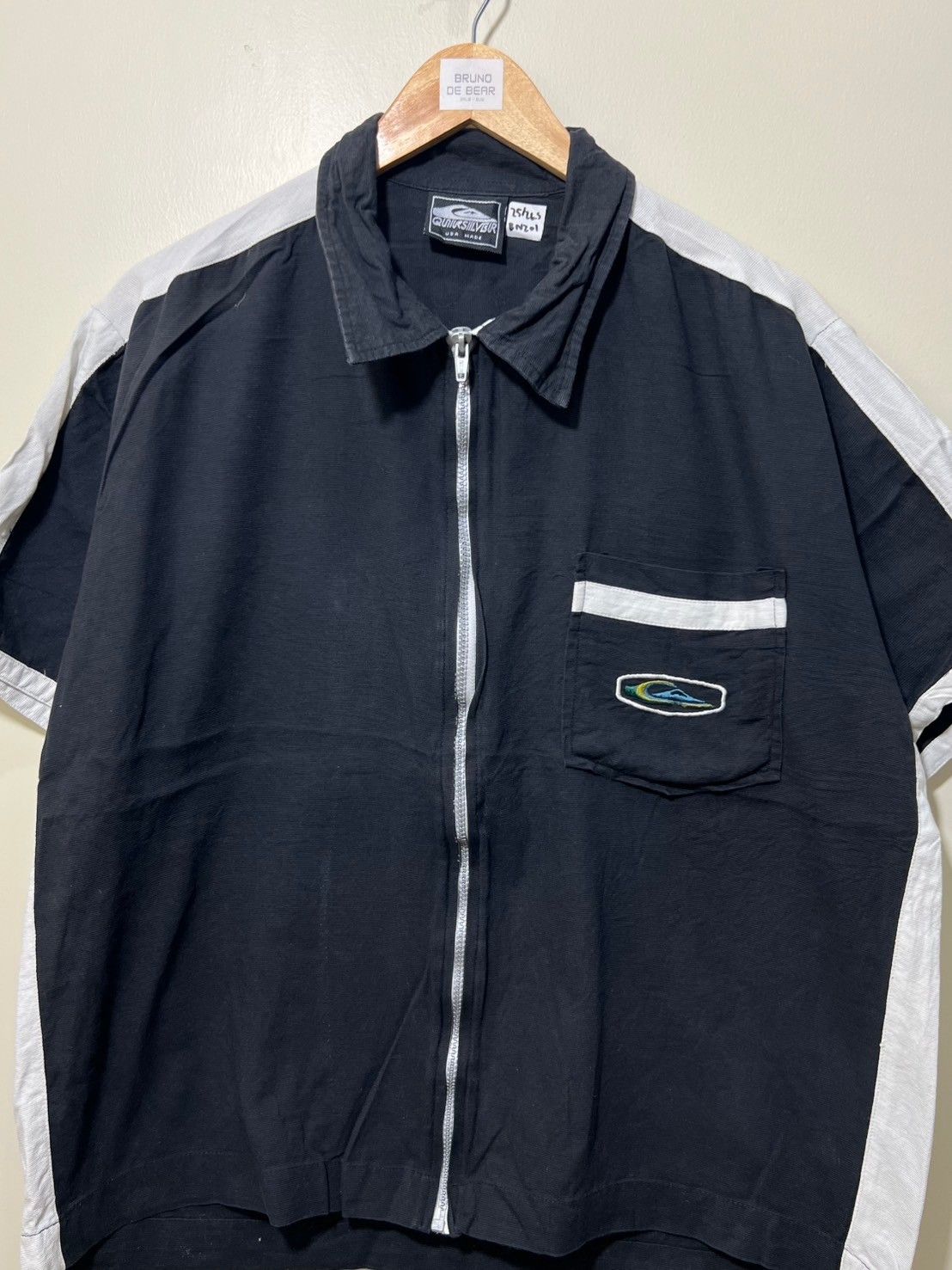Quicksilver × Quiksilver × Vintage Vintage Quicksilver shirt Full Zip Pocket bnz01 Size US XL / EU 56 / 4 - 2 Thumbnail