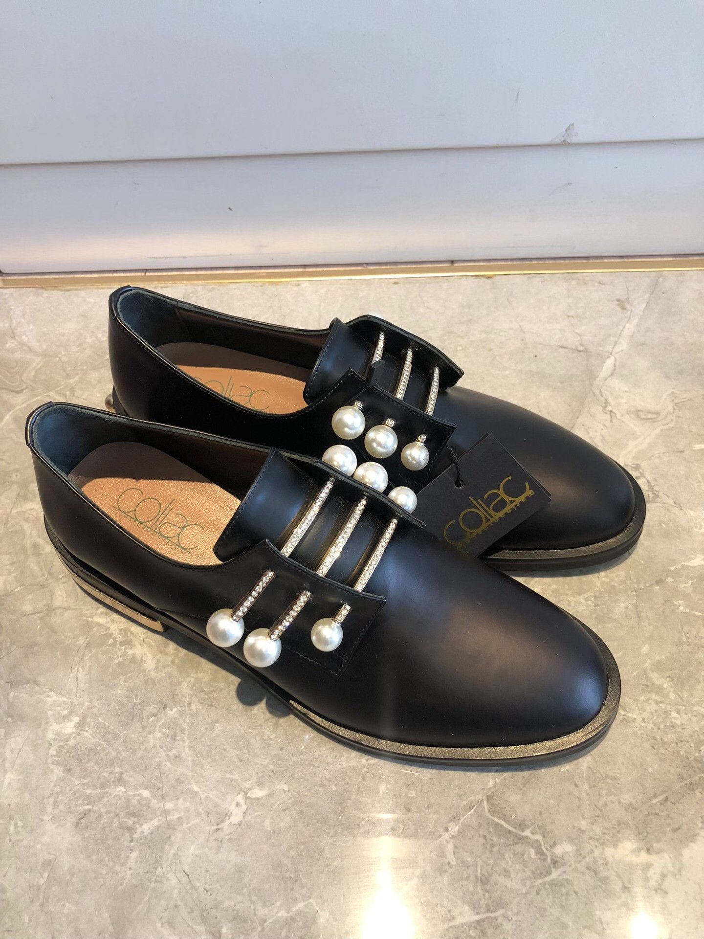 Coliac Pearl-Embellished Shoes
