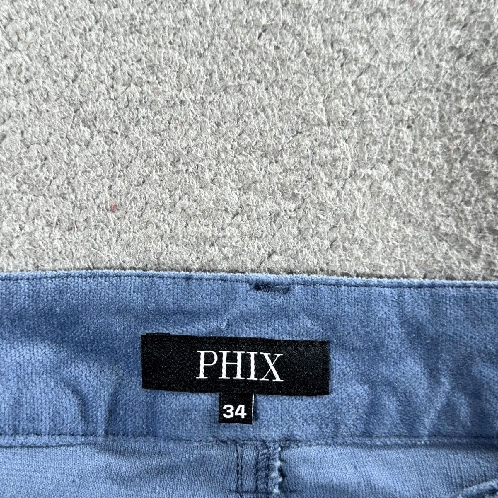 Vintage PHIX England Corduroy Flare Pants Mens 34 Blue Slim Flared 70s Rocker Trousers Size US 34 / EU 50 - 3 Thumbnail