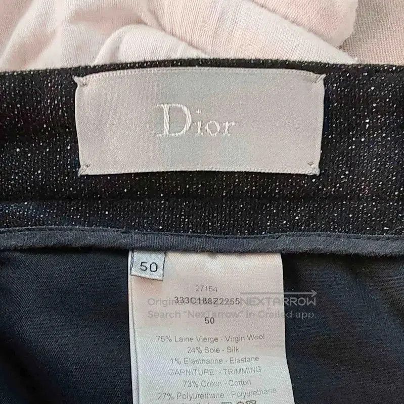 Other Dior Men's Black Wool Casual Pants . Size US 42 / EU 58 - 3 Thumbnail