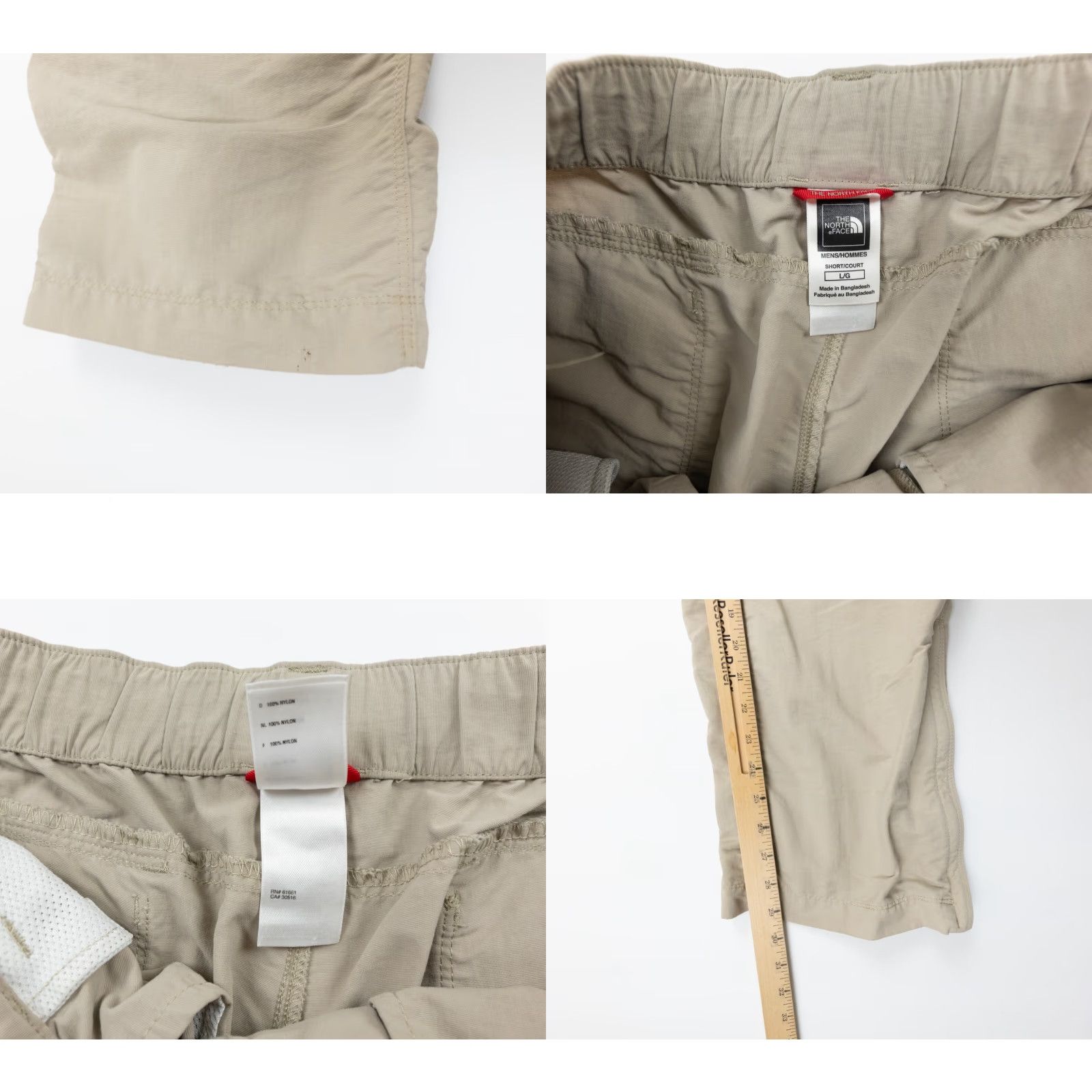 The North Face The North Face Pants Mens Large Beige Cargo Convertible Shorts Belted Outdoors Size US 33 - 8 Thumbnail