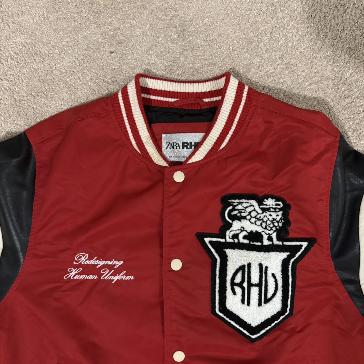 Rhude × Zara Zara x Rhuigi Varsity Jacket Size US M / EU 48-50 / 2 - 2 Thumbnail