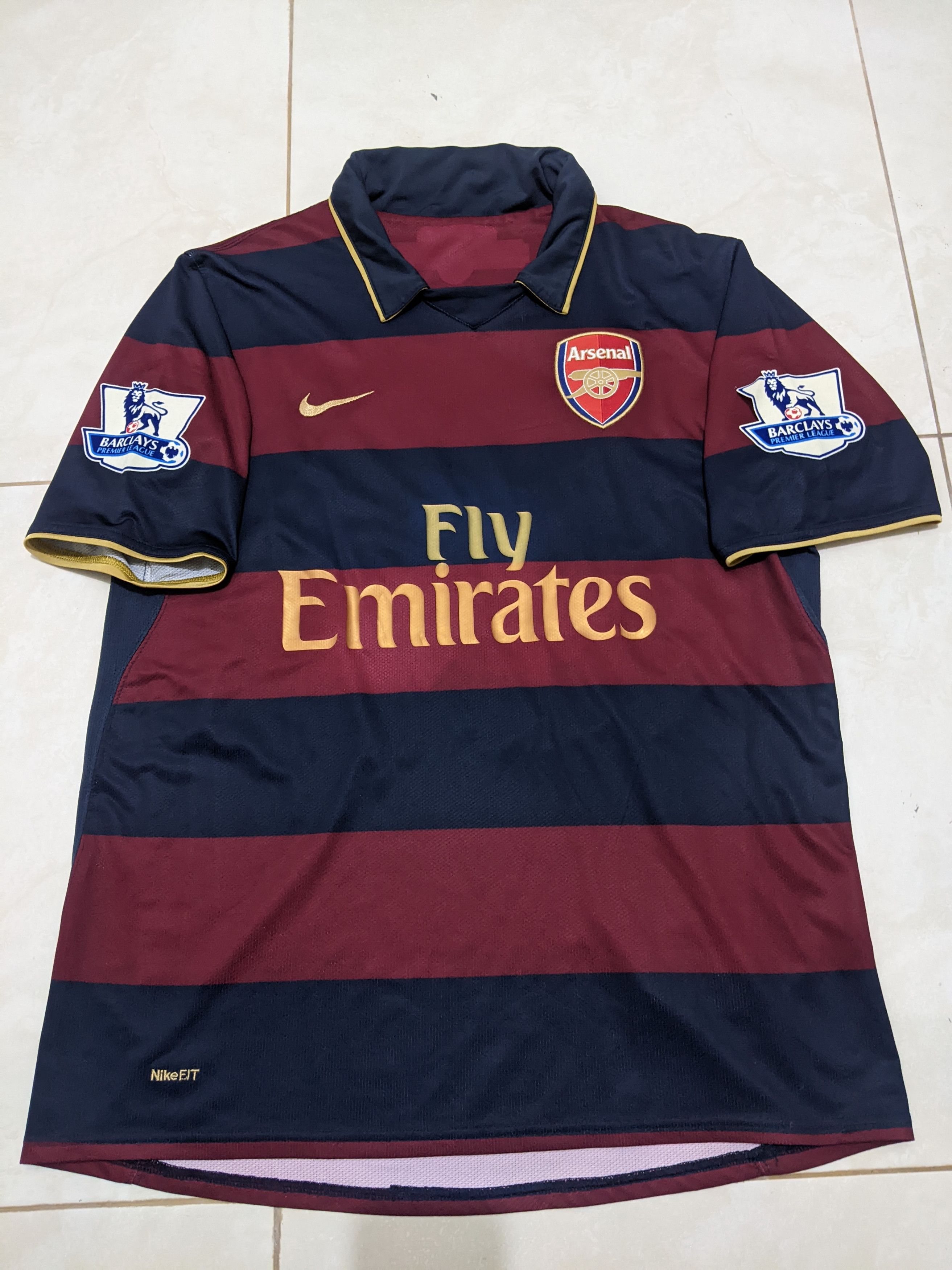 Vintage Arsenal 2007-08 third Rosicky Jersey football shirt Size US M / EU 48-50 / 2 - 1 Thumbnail