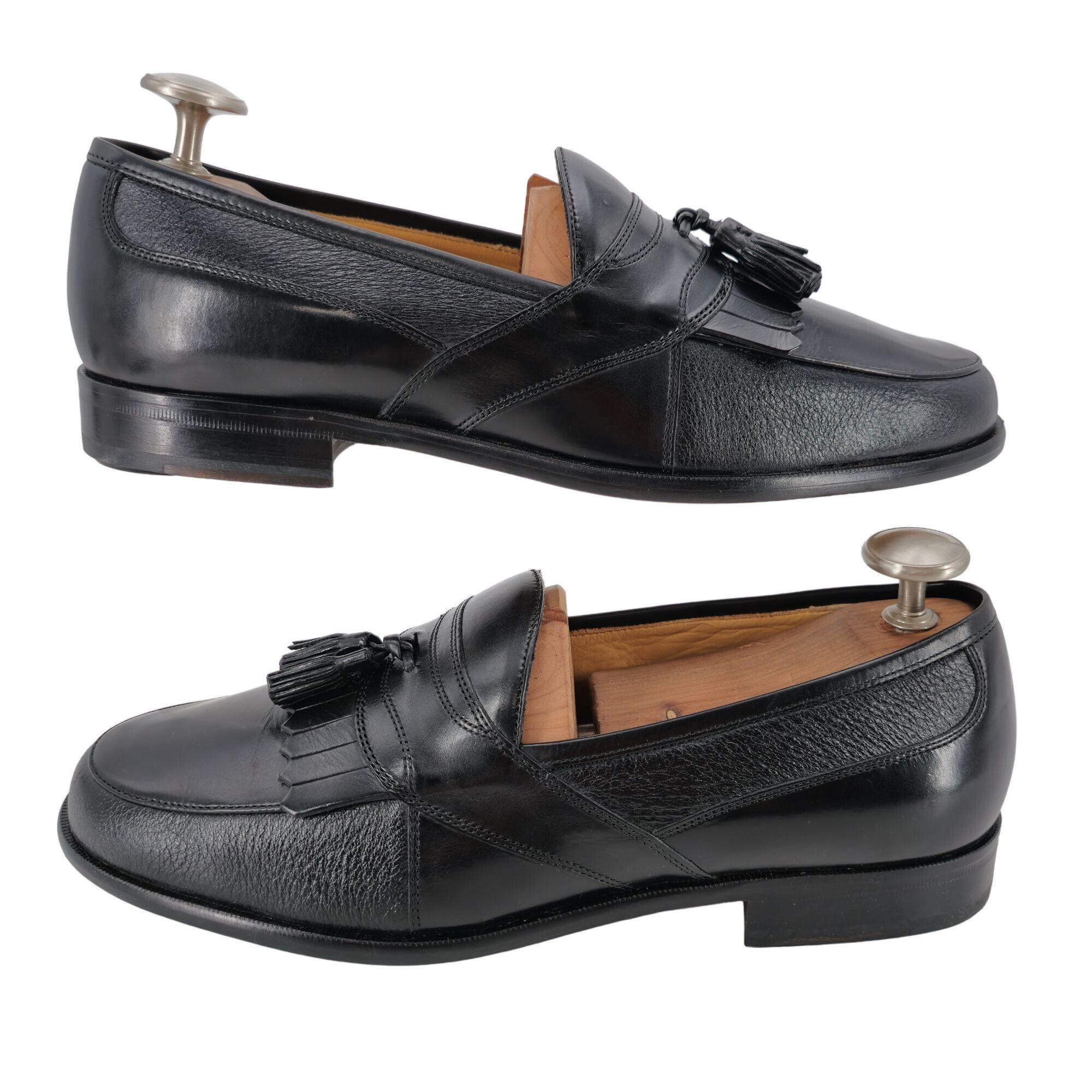 Johnston & Murphy NEW Johnston & Murphy Men's size 9.5W Black Deerskin Leather Size US 9.5 / EU 42-43 - 6 Thumbnail