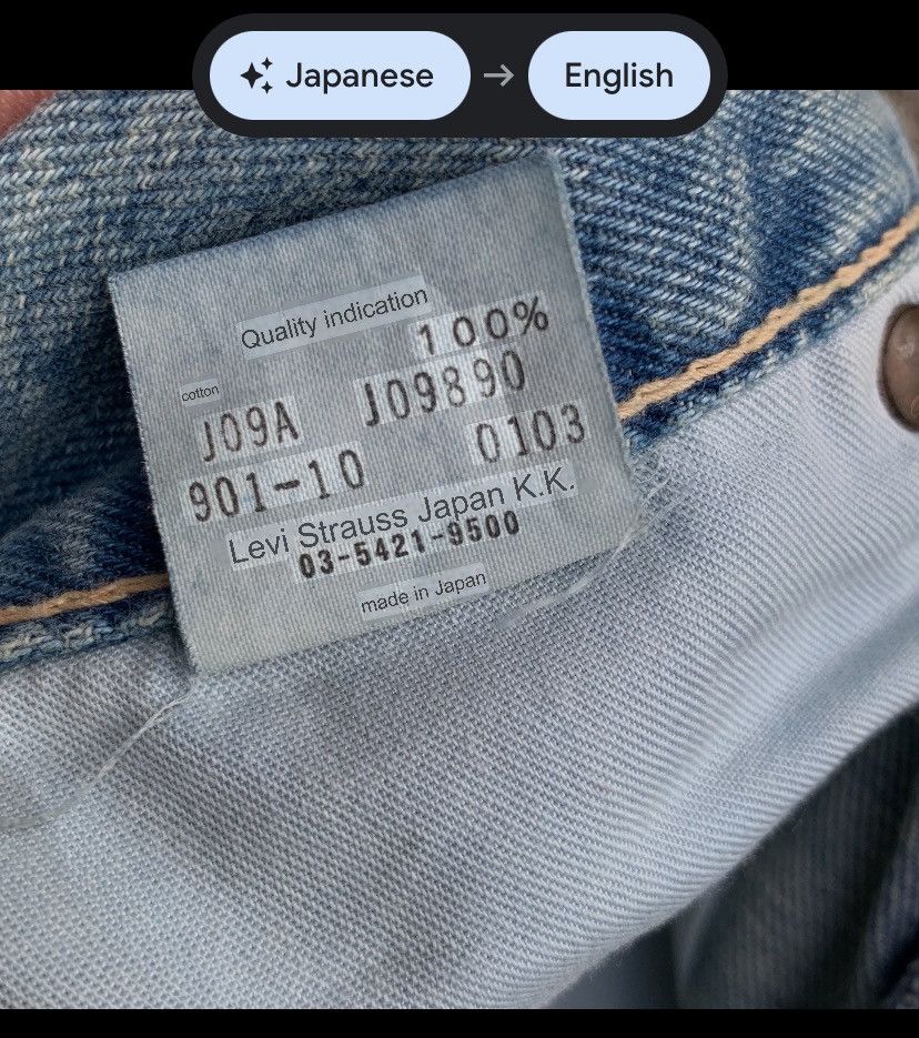 Japanese Brand Vintage Levis 901 Rework Cropped Custom Denim Pants W32 Size US 32 / EU 48 - 17 Thumbnail