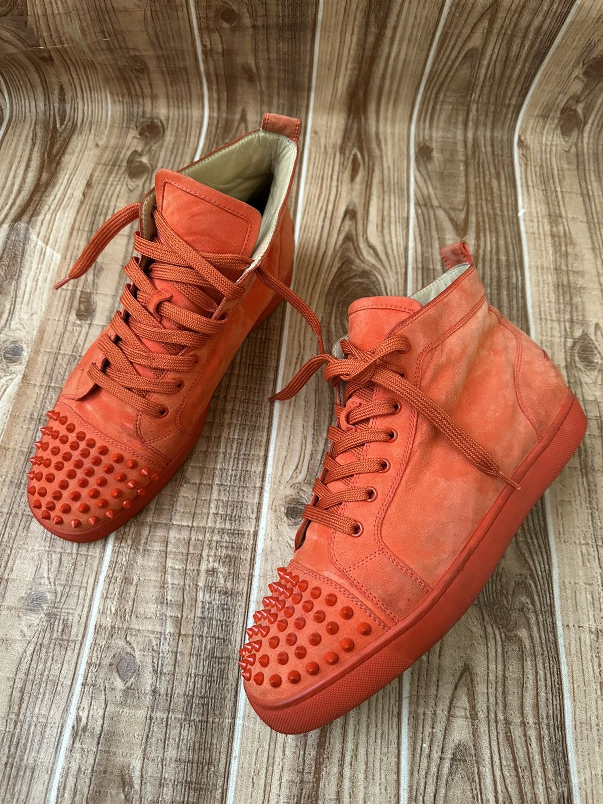 Christian Louboutin Christian Louboutin Louis Spikes Red Bottoms Sneakers Size US 11 / EU 44 - 12 Thumbnail