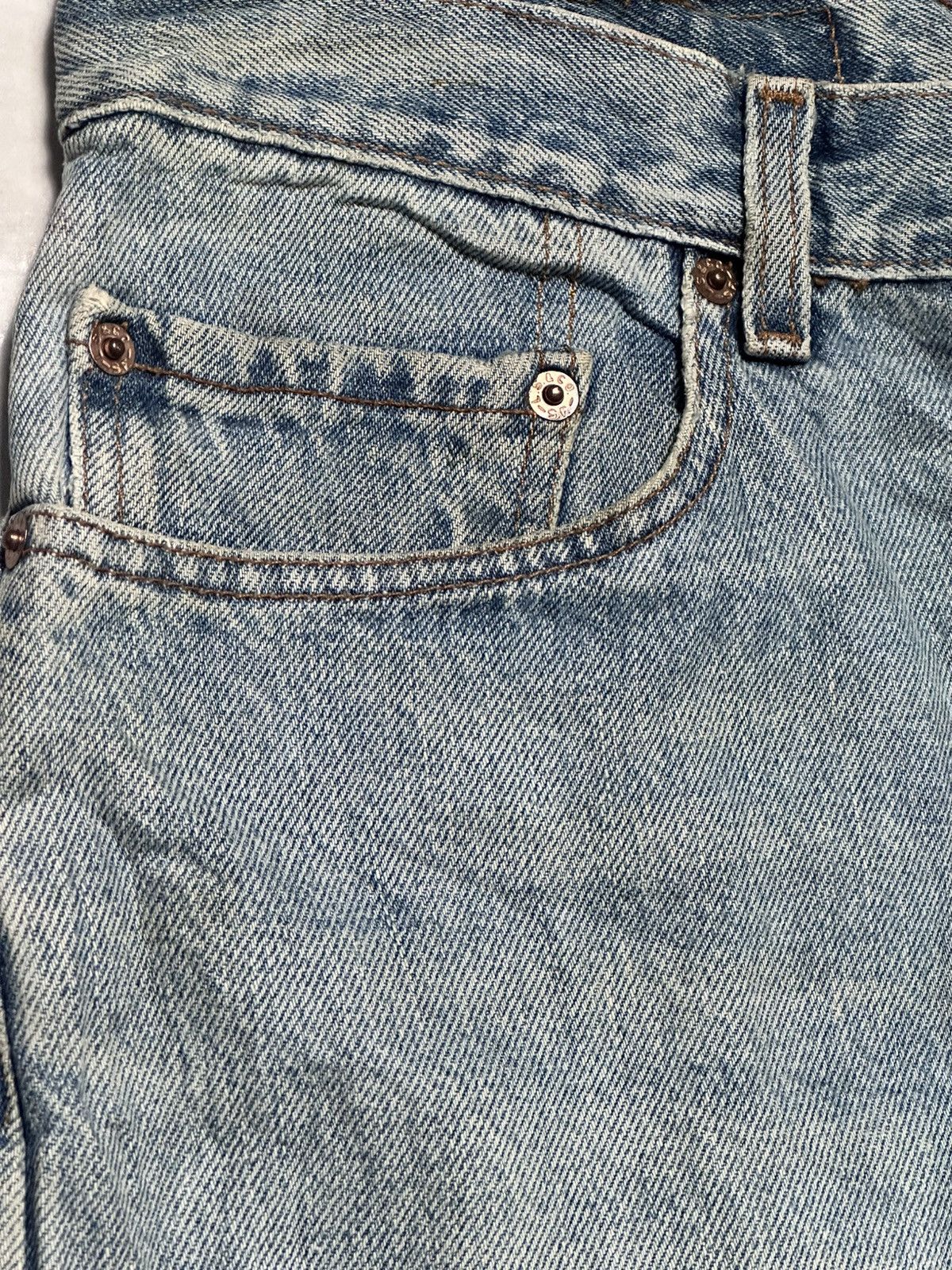 Levi's Levi’s 505 Regular Distressed Ripped, Plaid patch & Faded Size US 32 / EU 48 - 6 Thumbnail