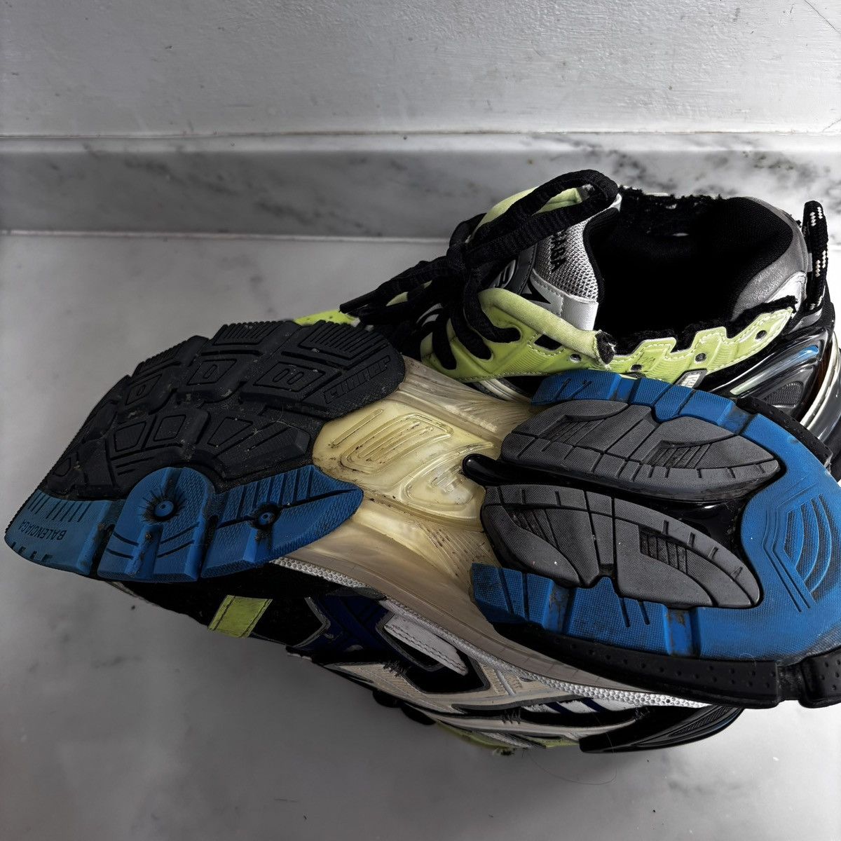 Balenciaga Balenciaga Track Sneaker Yellow Silver US 10 Size US 9 / EU 42 - 19 Thumbnail