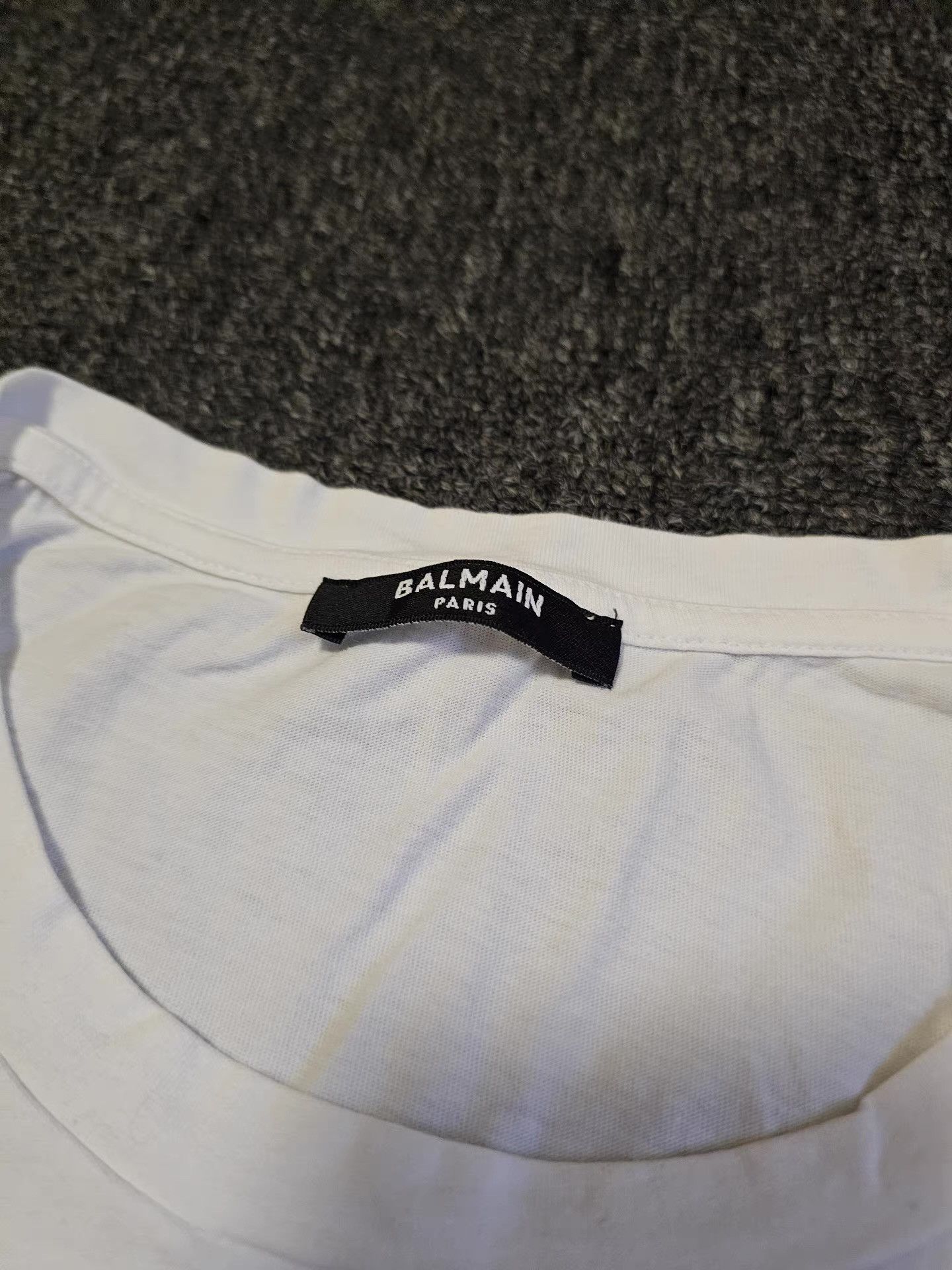 Balmain Balmain White Short Sleeve T-shirt Size US L / EU 52-54 / 3 - 4 Thumbnail