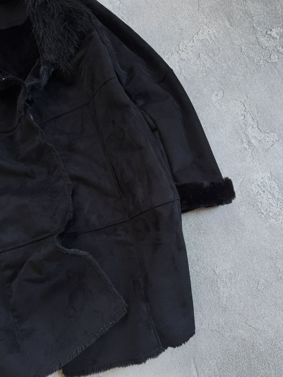 Miss Sixty Retro Fur Faux black jacket coat if six was nine y2k L.G.B. Size XL / US 12-14 / IT 48-50 - 4 Thumbnail